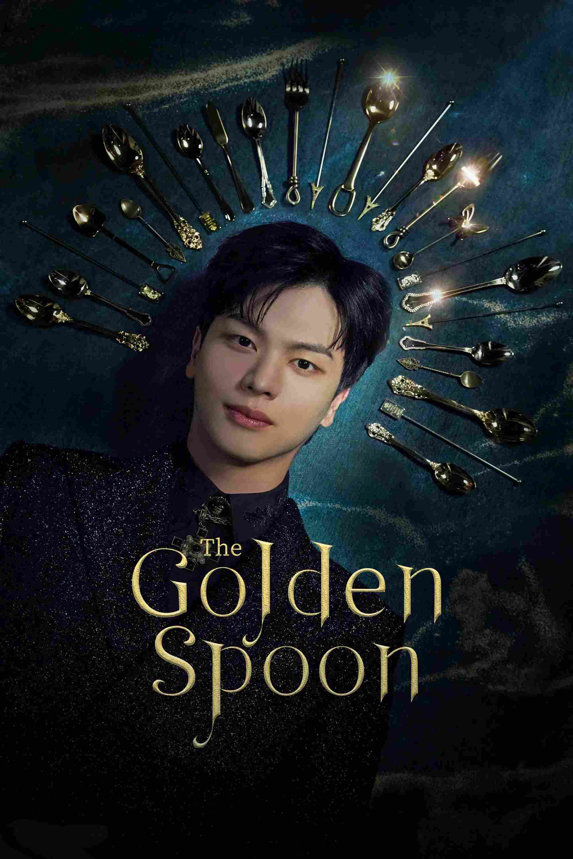Poster chính thức của phim Phim Tâm Lý, Phim Bí Ẩn "Thìa Vàng" (The Golden Spoon - 2022), với sự tham gia của diễn viên Yook Sung-jae và Lee Jong-won.