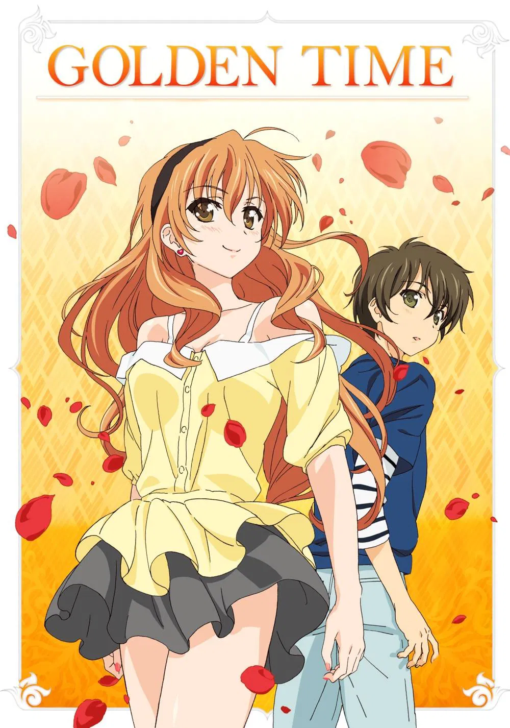 Poster chính thức của phim Phim Hoạt Hình, Phim Tâm Lý "Thời Gian Vàng" (Golden Time - 2013), với sự tham gia của diễn viên Yui Horie và Makoto Furukawa.
