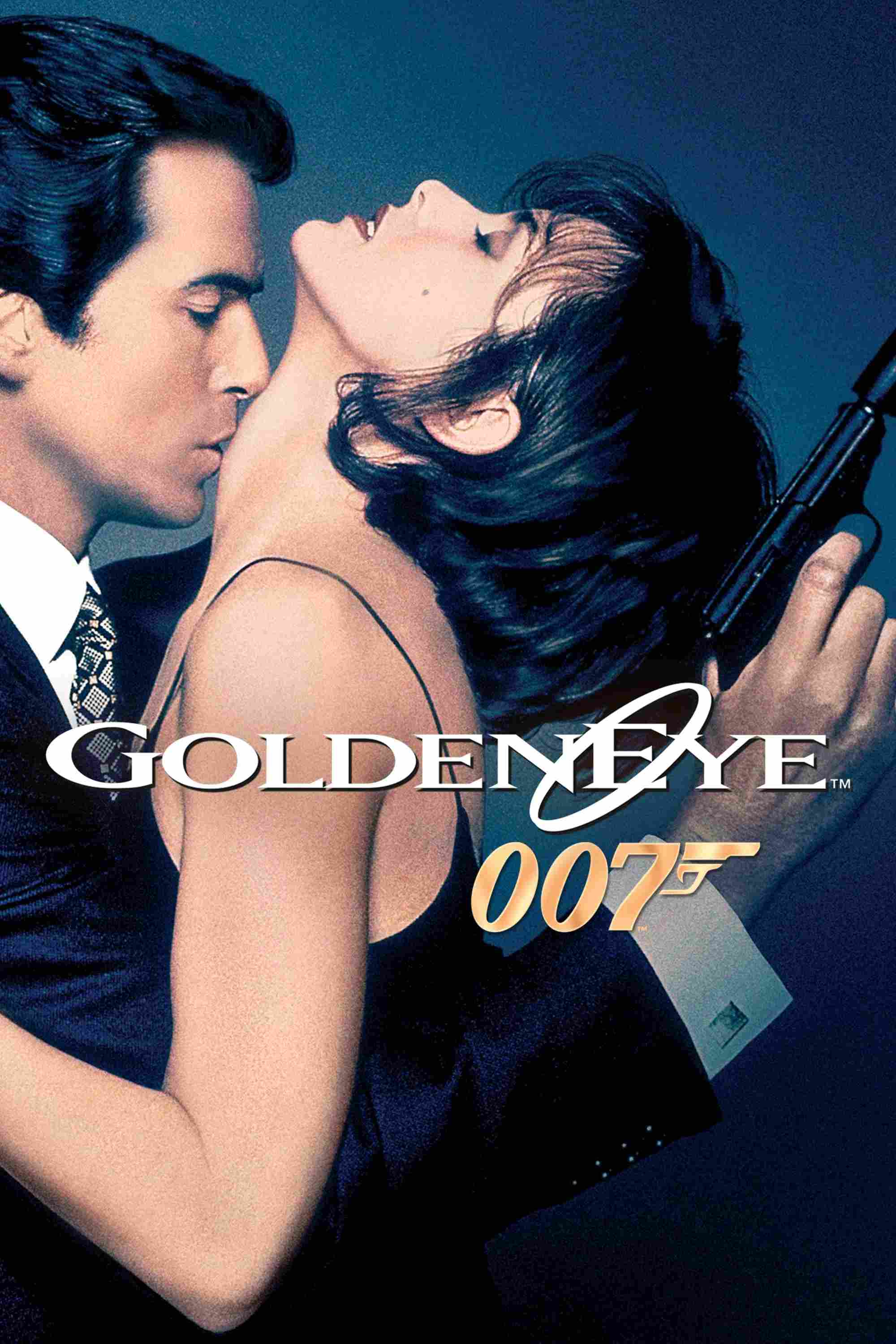 Poster chính thức của phim Phim Phiêu Lưu, Phim Hành Động "GoldenEye" (GoldenEye - 1995), với sự tham gia của diễn viên Pierce Brosnan và Sean Bean.