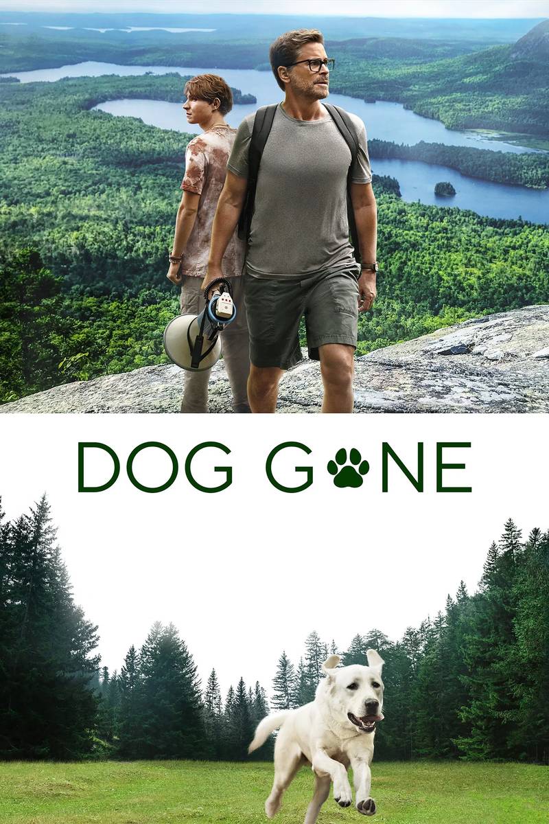 Poster chính thức của phim Phim Gia Đình, Phim Phiêu Lưu "Gonker - Chú chó mất tích" (Dog Gone - 2023), với sự tham gia của diễn viên Johnny Berchtold và Rob Lowe.