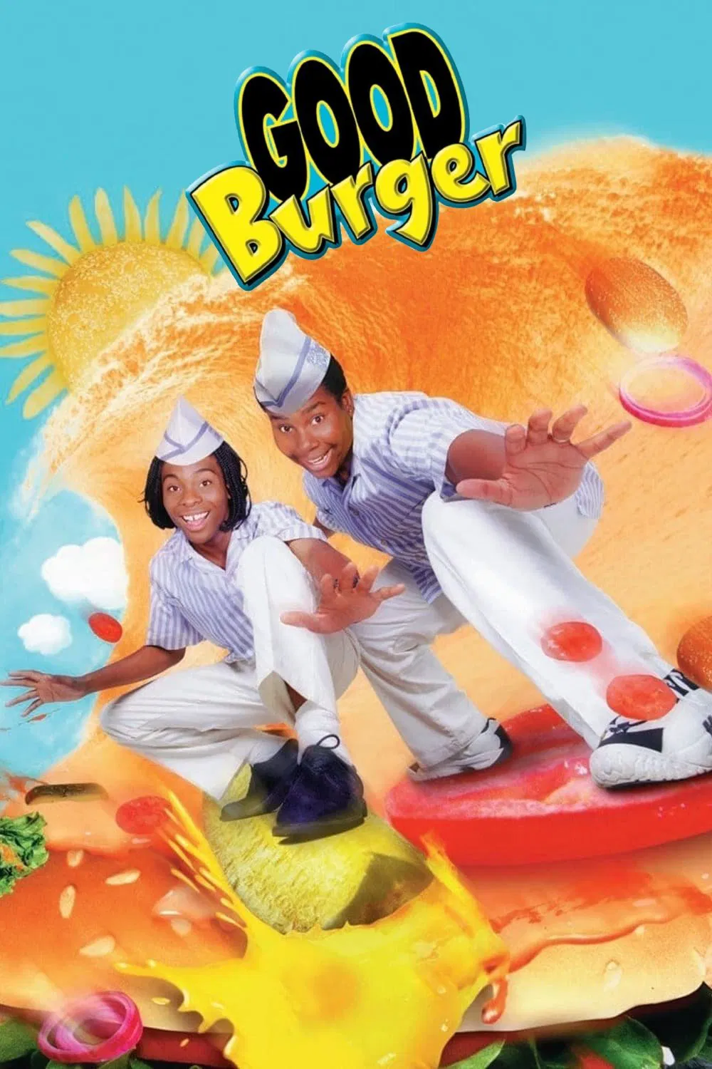 Poster chính thức của phim Phim Gia Đình, Phim Hài "Good Burger" (Good Burger - 1997), với sự tham gia của diễn viên Kel Mitchell và Kenan Thompson.