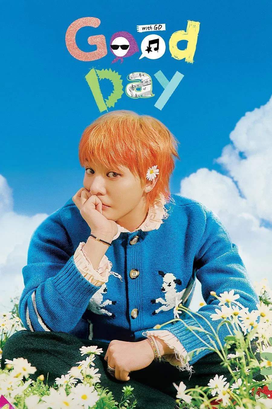 Poster chính thức của phim Truyền Hình Thực Tế "Good Day" (Good Day - 2025), với sự tham gia của diễn viên G-DRAGON và Jeong Hyeong-don.