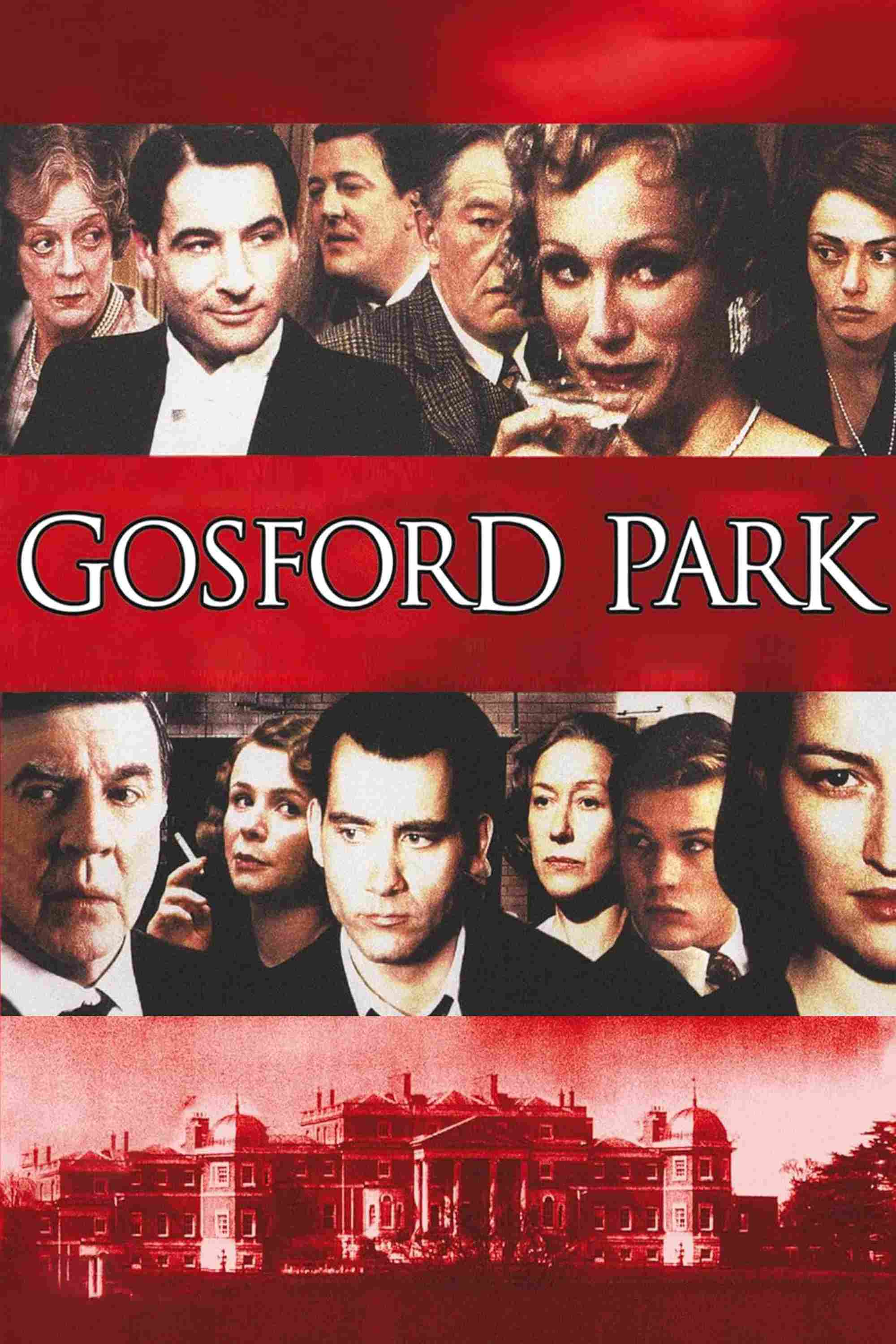 Poster chính thức của phim Phim Tâm Lý, Phim Bí Ẩn "Gosford Park" (Gosford Park - 2001), với sự tham gia của diễn viên Maggie Smith và Michael Gambon.