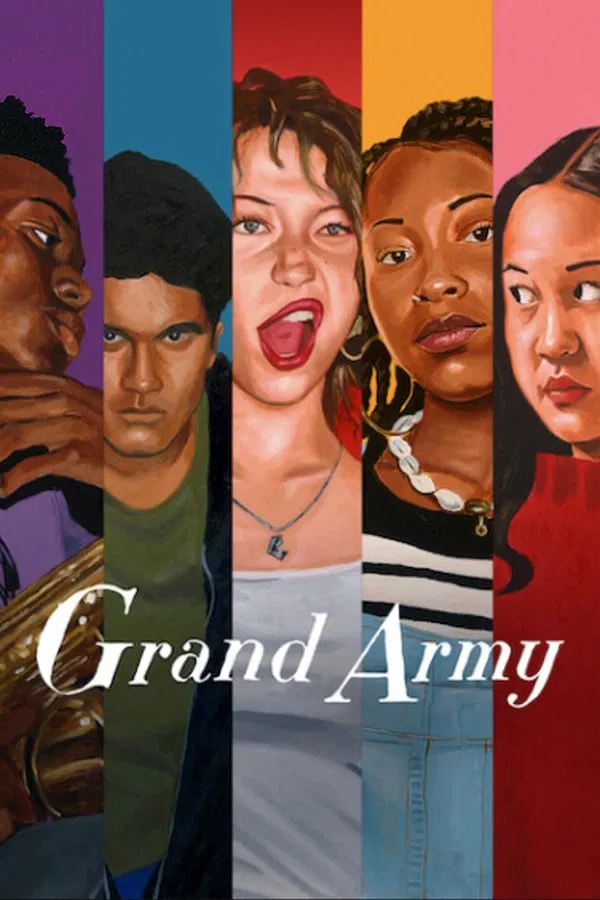 Poster chính thức của phim Phim Tâm Lý "Grand Army" (Grand Army - 2020), với sự tham gia của diễn viên Odessa A'zion và Odley Jean.