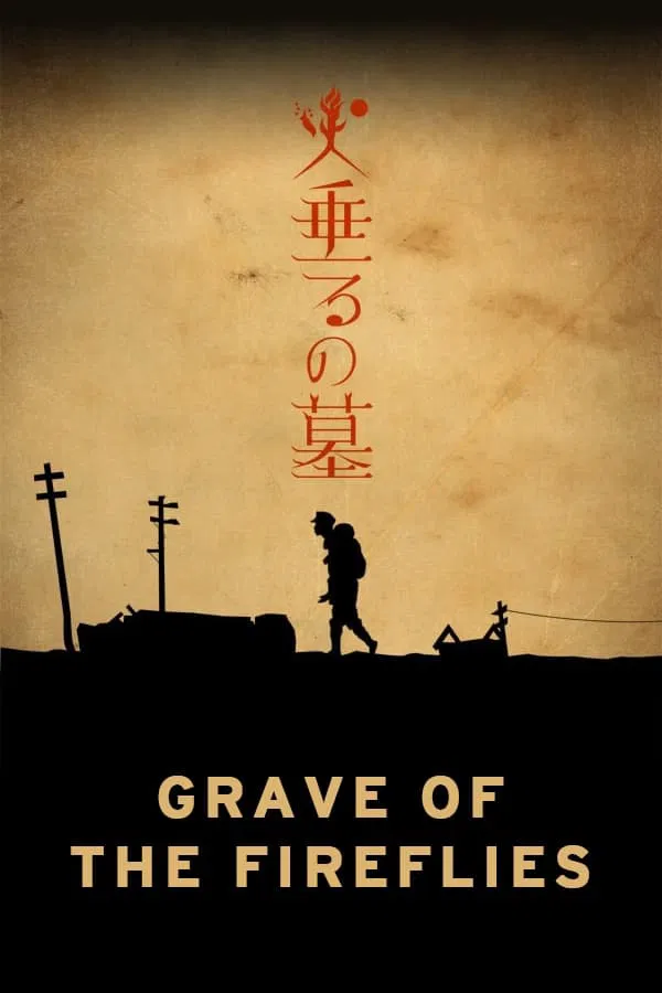 Poster chính thức của phim Phim Tâm Lý "Grave of the Fireflies" (Grave of the Fireflies - 2005), với sự tham gia của diễn viên Hoshi Ishida và Ikki Sawamura.