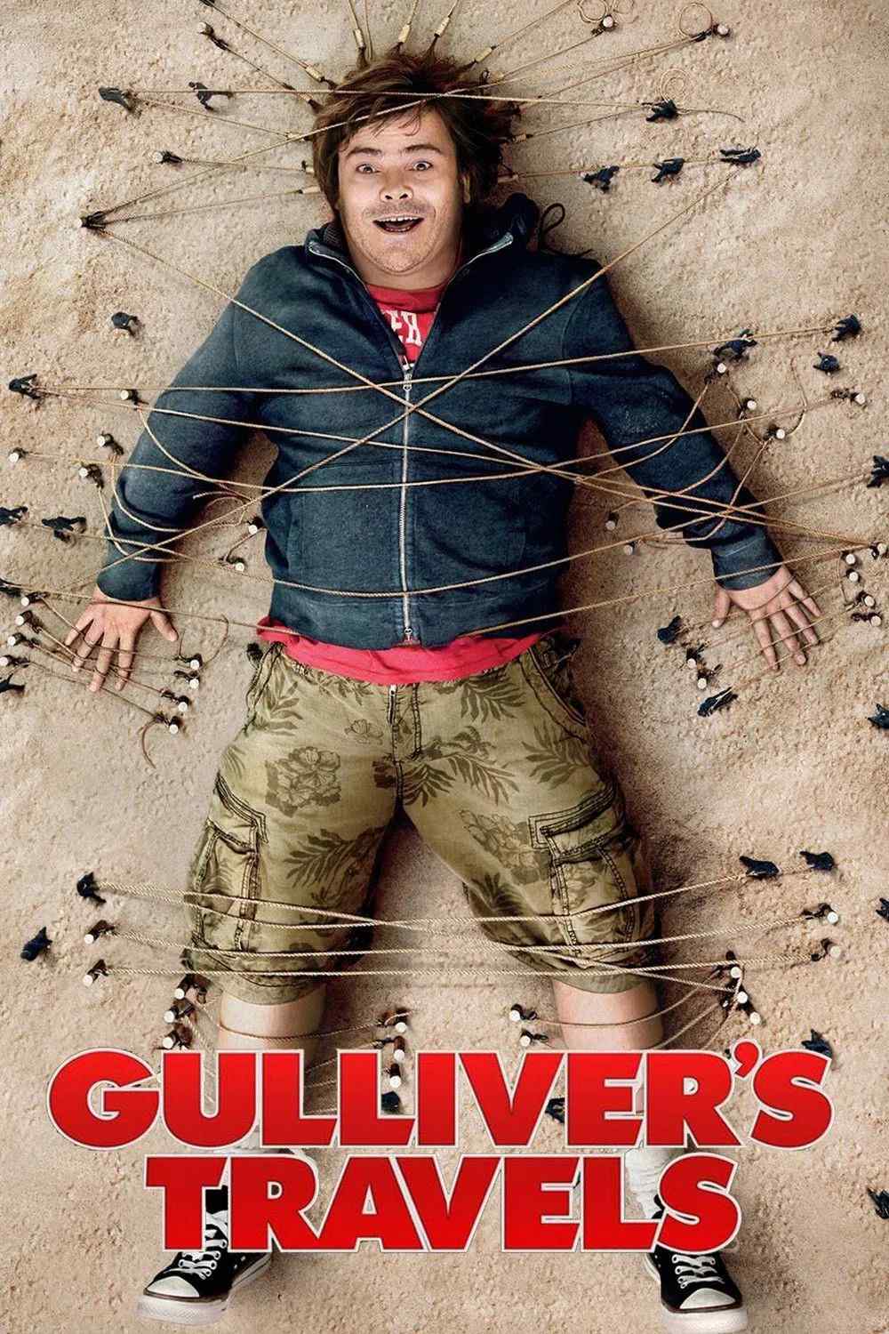 Poster chính thức của phim Phim Gia Đình, Phim Hài "Gulliver Du Ký" (Gulliver's Travels - 2010), với sự tham gia của diễn viên Jack Black và Jason Segel.