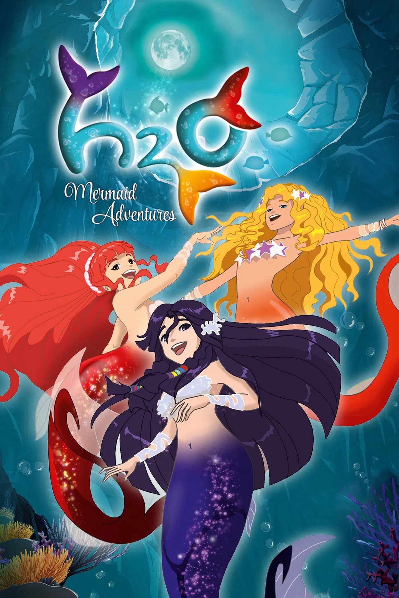 Poster chính thức của phim Phim Hoạt Hình, Phim Gia Đình "H2O: Cuộc phiêu lưu của những nàng tiên cá (Phần 2)" (H2O: Mermaid Adventures - 2015), với sự tham gia của diễn viên Katharina von Keller và Patrick Bach.