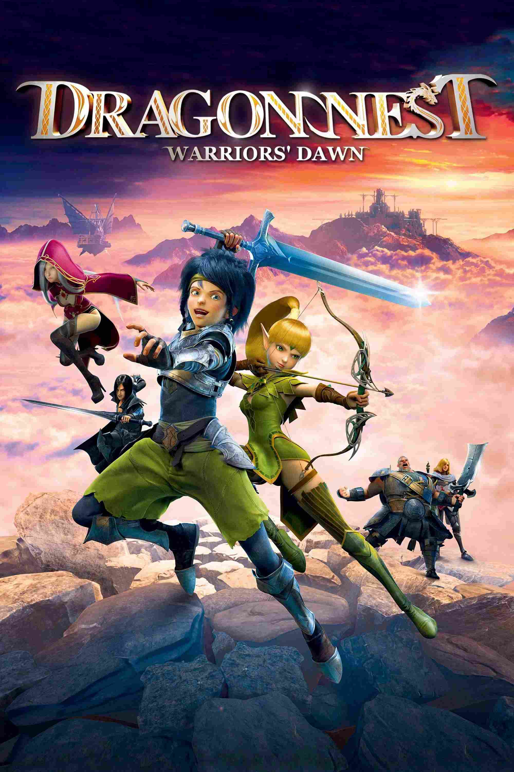 Poster chính thức của phim Phim Giả Tượng, Phim Hoạt Hình "Hắc Long Đe Dọa" (Dragon Nest: Warriors' Dawn - 2014), với sự tham gia của diễn viên Shen Dawei và Từ Kiều.