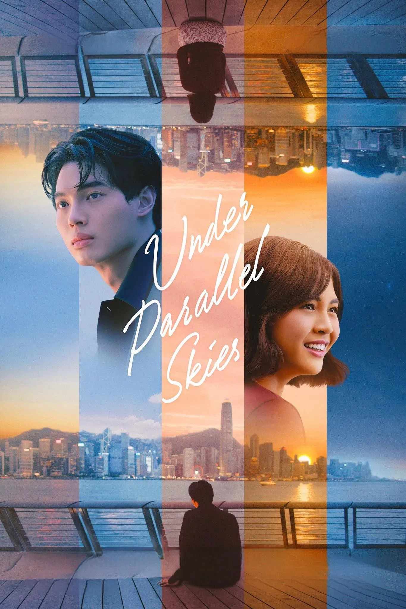 Poster chính thức của phim Phim Tình Cảm, Phim Tâm Lý "Hai Khoảng Trời Song Song" (Under Parallel Skies - 2024), với sự tham gia của diễn viên Metawin Opas-iamkajorn và Janella Salvador.