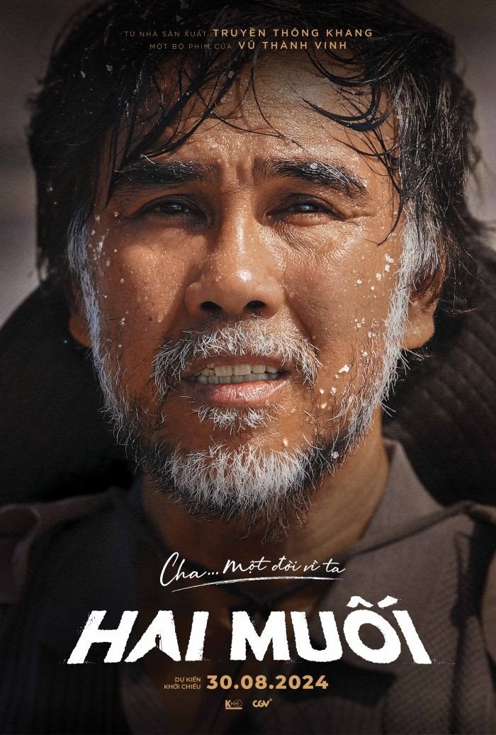 Poster chính thức của phim Phim Tâm Lý, Phim Gia Đình "Hai Muối" (Salt's Papa - 2024), với sự tham gia của diễn viên Quyền Linh và Kim Hải.
