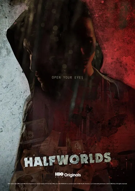 Poster chính thức của phim Phim Bí Ẩn "Hai Nửa Thế Giới (Phần 2)" (Halfworlds - 2015), với sự tham gia của diễn viên Thanabordee Jaiyen và Tia Taveepanichpan.