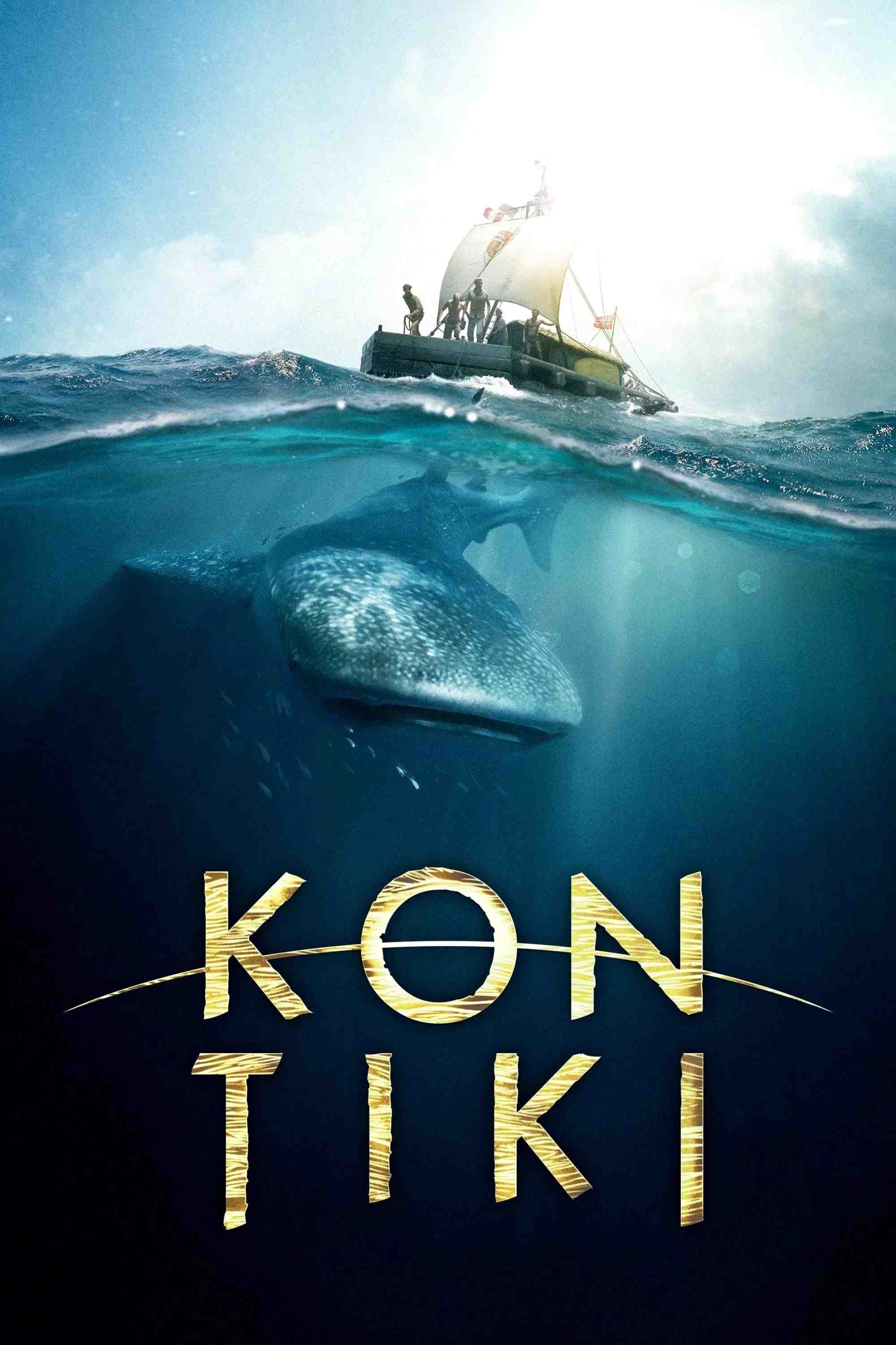 Poster chính thức của phim Phim Phiêu Lưu, Phim Lịch Sử "Hải Trình Kon-Tiki" (Kon-Tiki - 2012), với sự tham gia của diễn viên Pål Sverre Hagen và Anders Baasmo Christiansen.