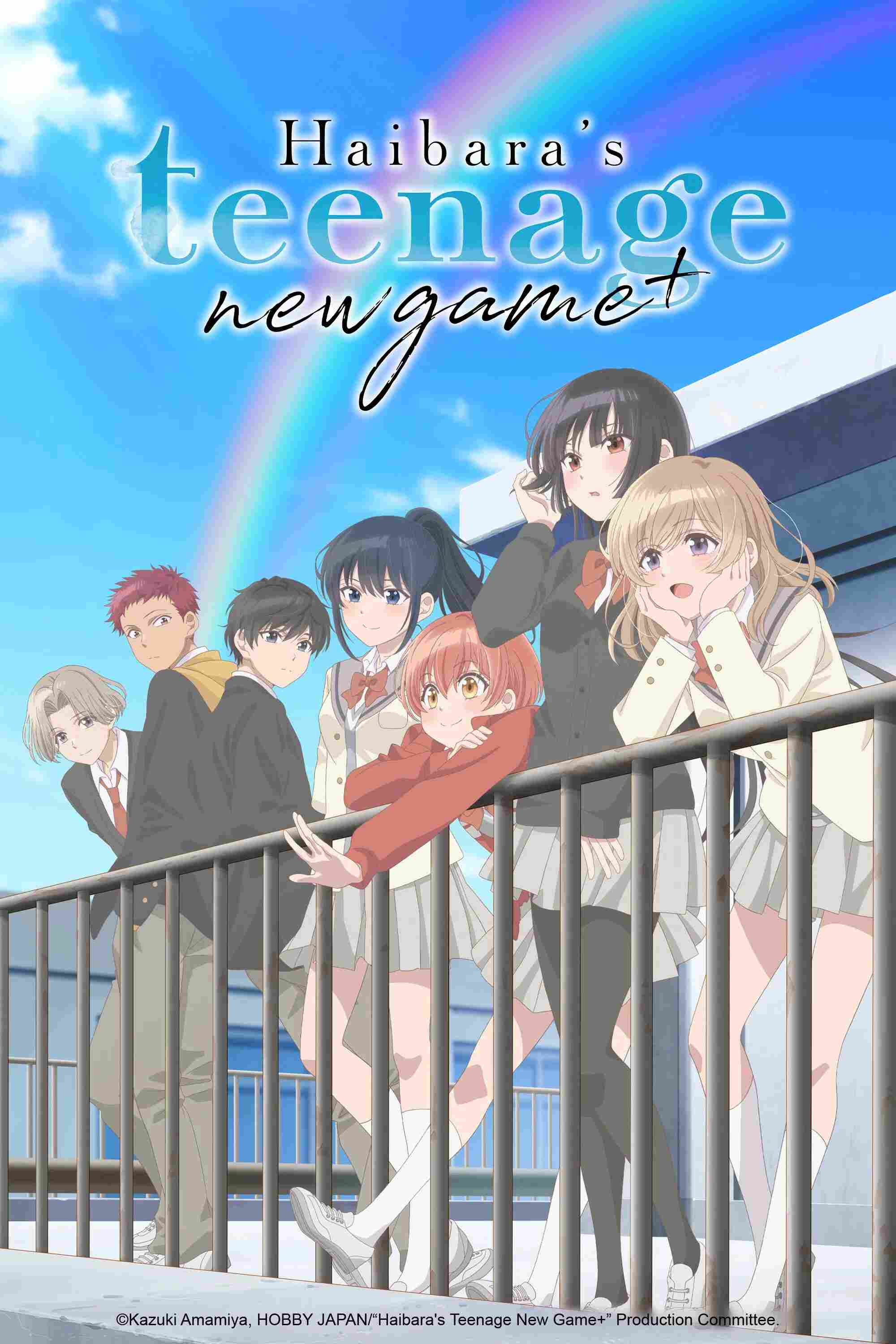 Poster chính thức của phim Phim Hoạt Hình, Phim Hài "Haibara Chơi Lại Tuổi Teen" (Haibara's Teenage New Game+ - 2026), với sự tham gia của diễn viên Yuto Uemura và Kanon Takao.