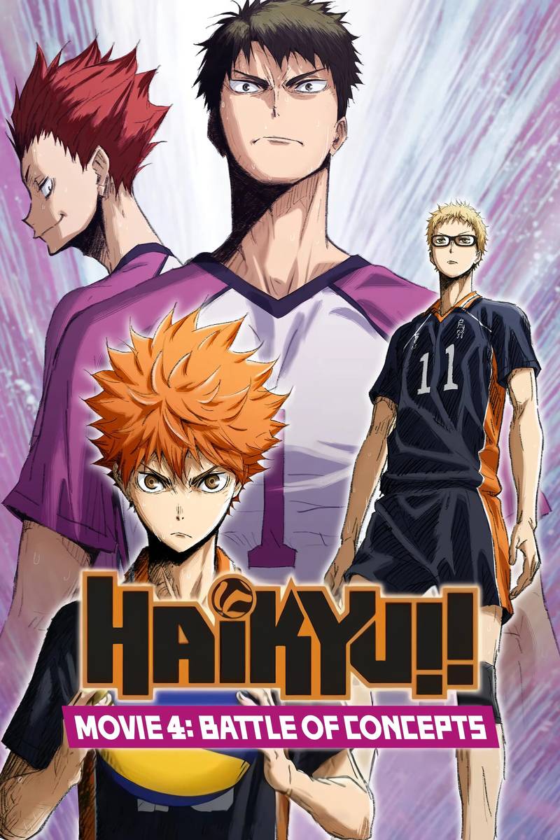 Poster chính thức của phim Phim Hoạt Hình, Phim Tâm Lý "Haikyu!! Bản điện ảnh 4: Huyền thoại xuất hiện" (Haikyu!! The Movie: Battle of Concepts - 2017), với sự tham gia của diễn viên Ayumu Murase và Kaito Ishikawa.