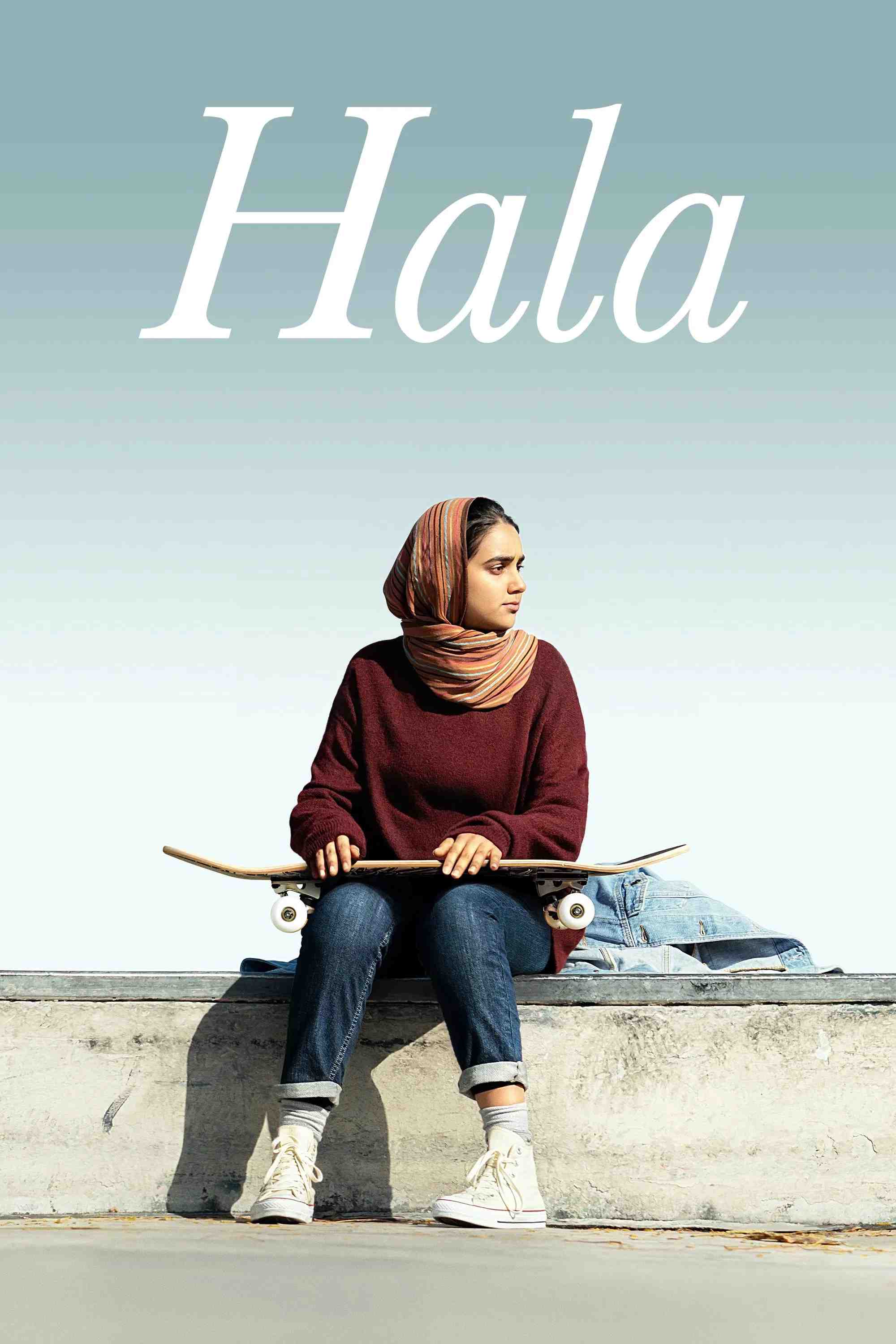 Poster chính thức của phim Phim Tâm Lý "Hala" (Hala - 2019), với sự tham gia của diễn viên Geraldine Viswanathan và Jack Kilmer.
