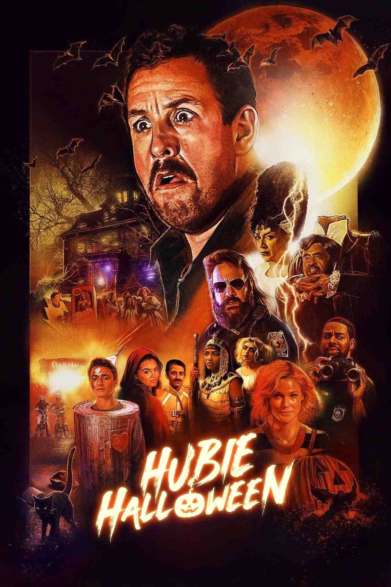 Poster chính thức của phim Phim Hài, Phim Bí Ẩn "Halloween Của Hubie" (Hubie Halloween - 2020), với sự tham gia của diễn viên Adam Sandler và Kevin James.