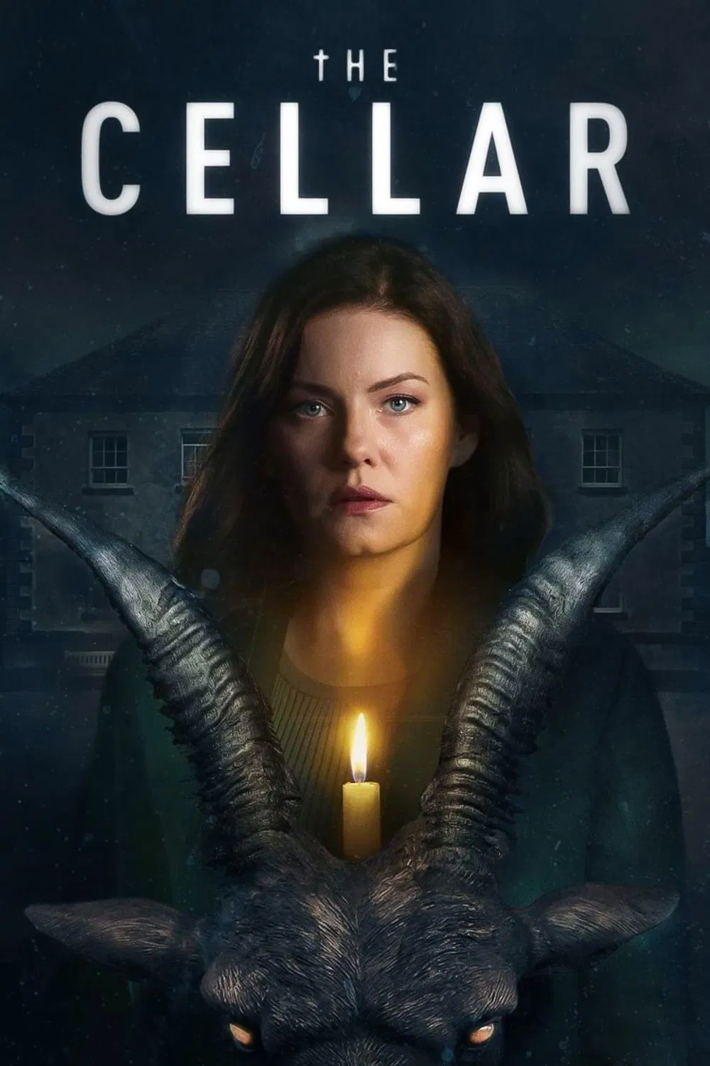 Poster chính thức của phim Phim Kinh Dị, Phim Bí Ẩn "Hầm Khải Huyền" (The Cellar - 2022), với sự tham gia của diễn viên Elisha Cuthbert và Eoin Macken.