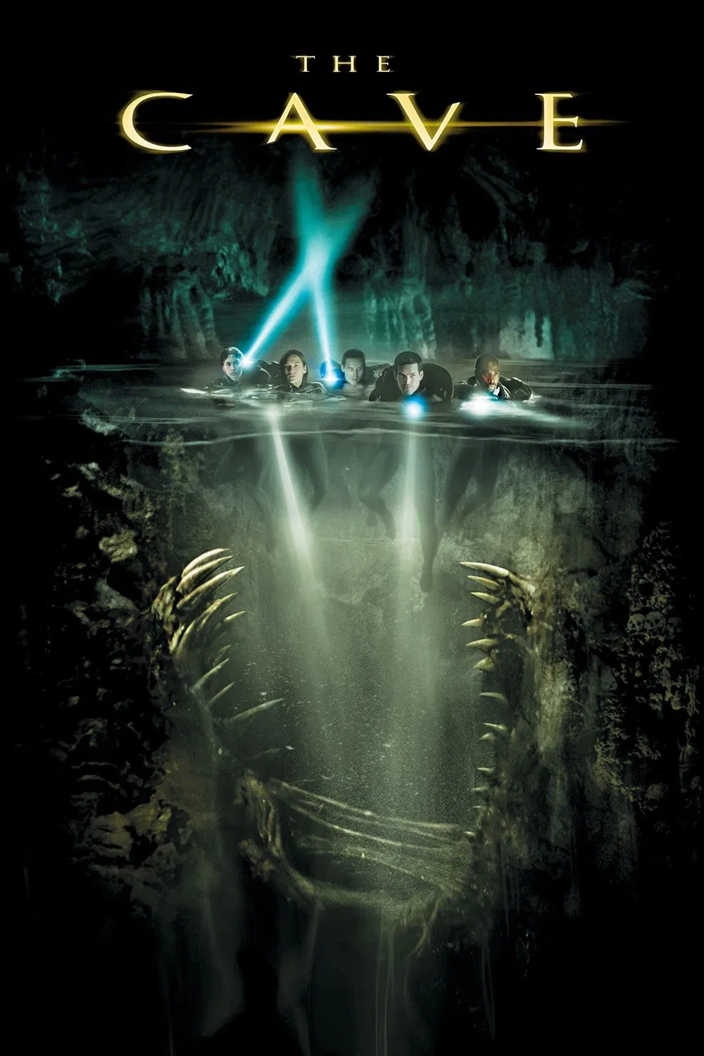 Poster chính thức của phim Phim Hành Động, Phim Phiêu Lưu "Hang Cấm" (The Cave - 2005), với sự tham gia của diễn viên Cole Hauser và Lena Headey.