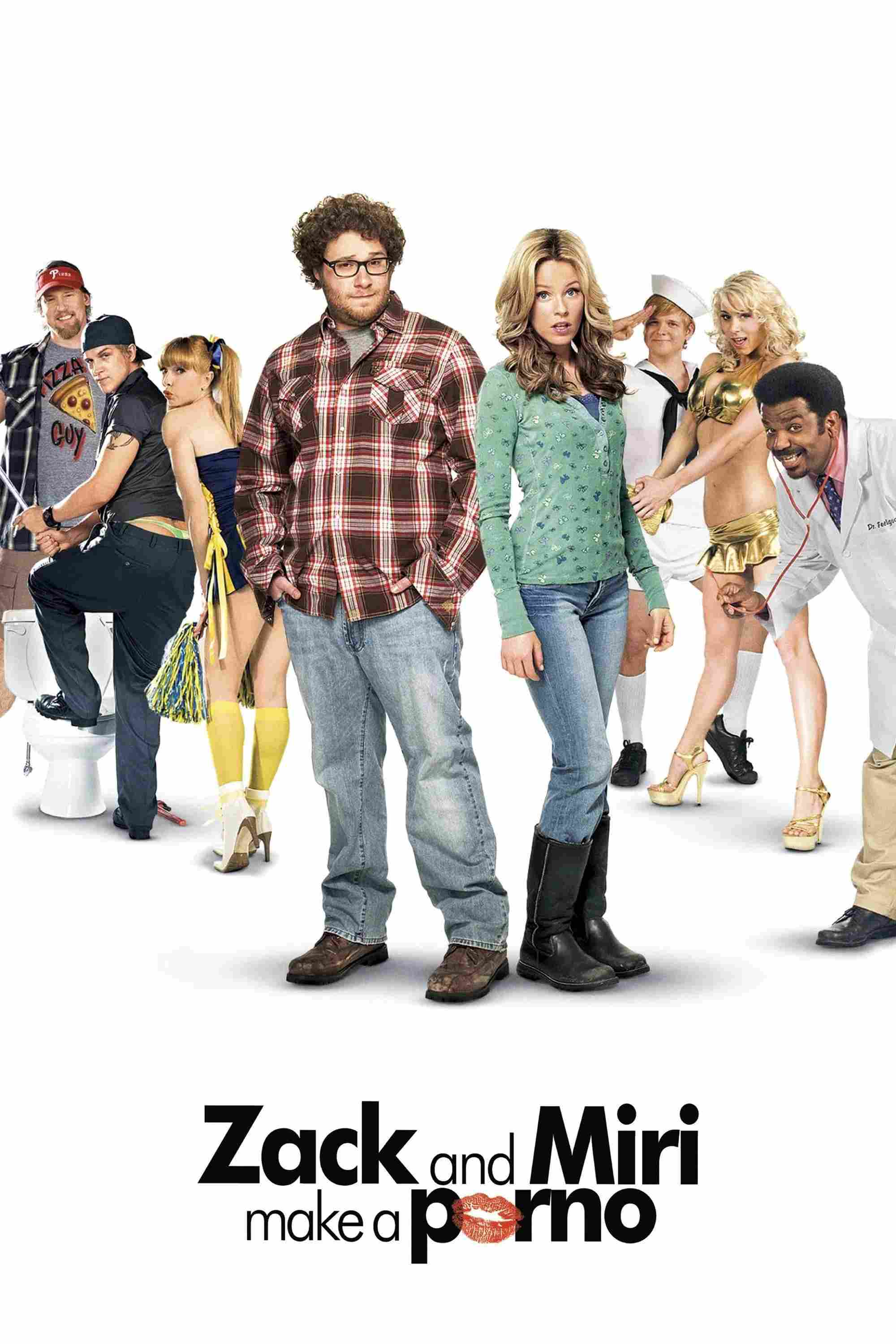 Poster chính thức của phim Phim Hài, Phim Tình Cảm "Hãng Phim Heo Nghiệp Dư" (Zack and Miri Make a Porno - 2008), với sự tham gia của diễn viên Seth Rogen và Elizabeth Banks.