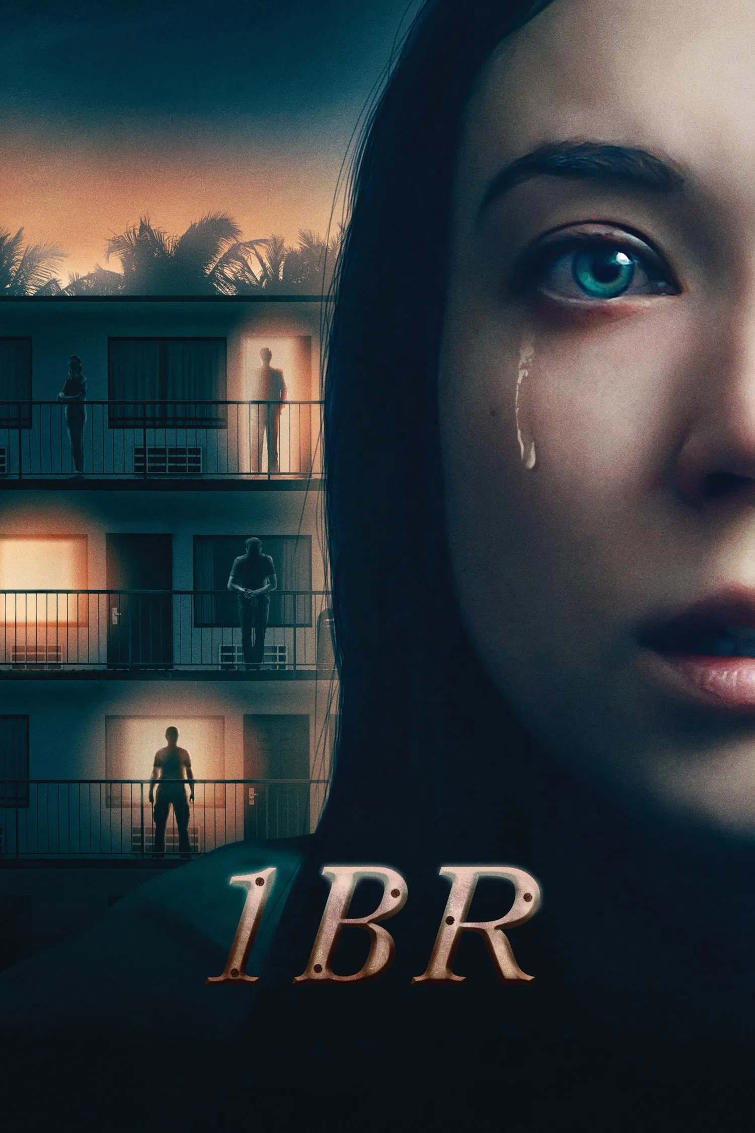 Poster chính thức của phim Phim Giật Gân, Phim Tâm Lý "Hàng Xóm Quái Dị" (1BR - 2019), với sự tham gia của diễn viên Nicole Brydon Bloom và Giles Matthey.