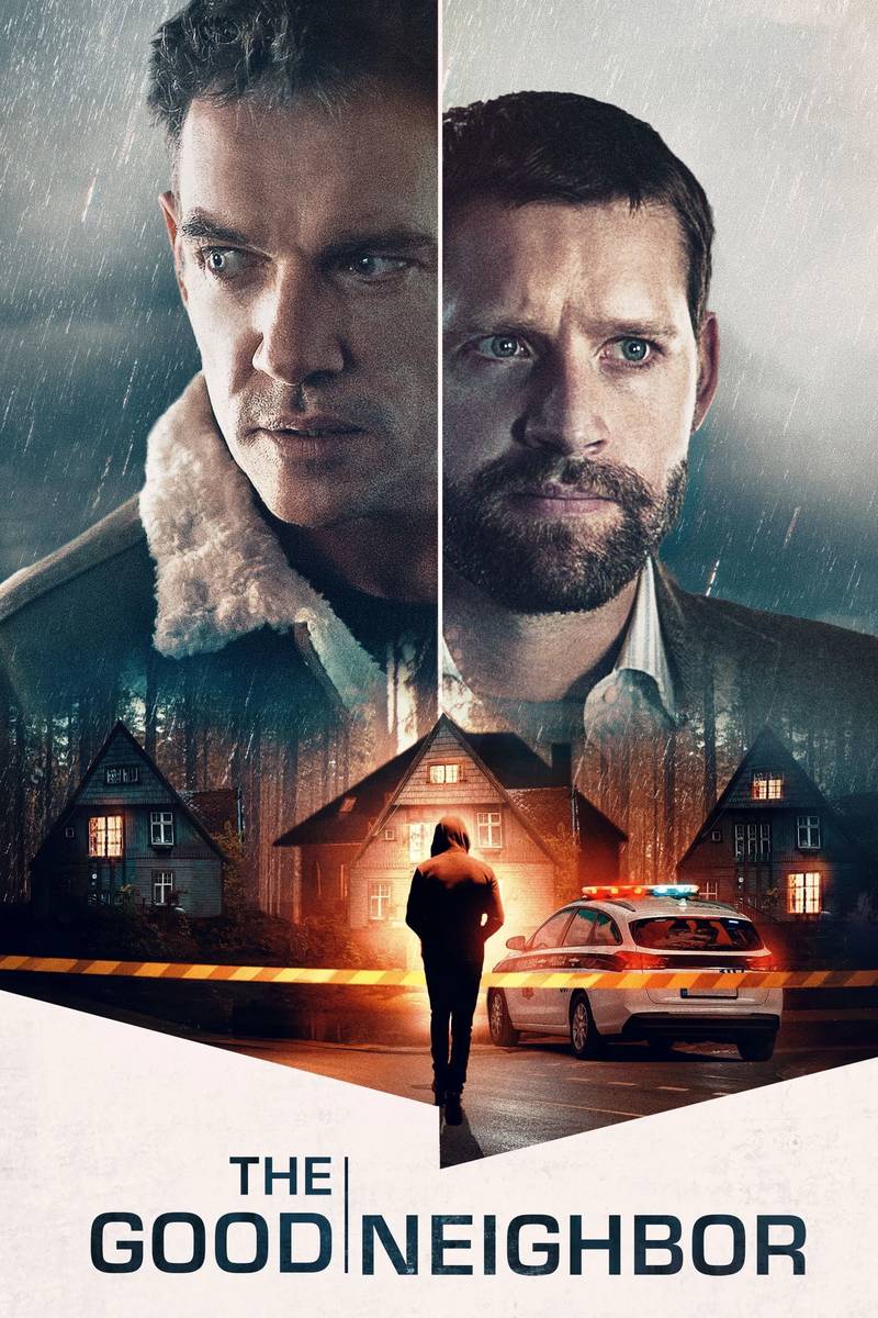 Poster chính thức của phim Phim Giật Gân, Phim Tâm Lý "Hàng Xóm Tốt" (The Good Neighbor - 2022), với sự tham gia của diễn viên Jonathan Rhys Meyers và Luke Kleintank.