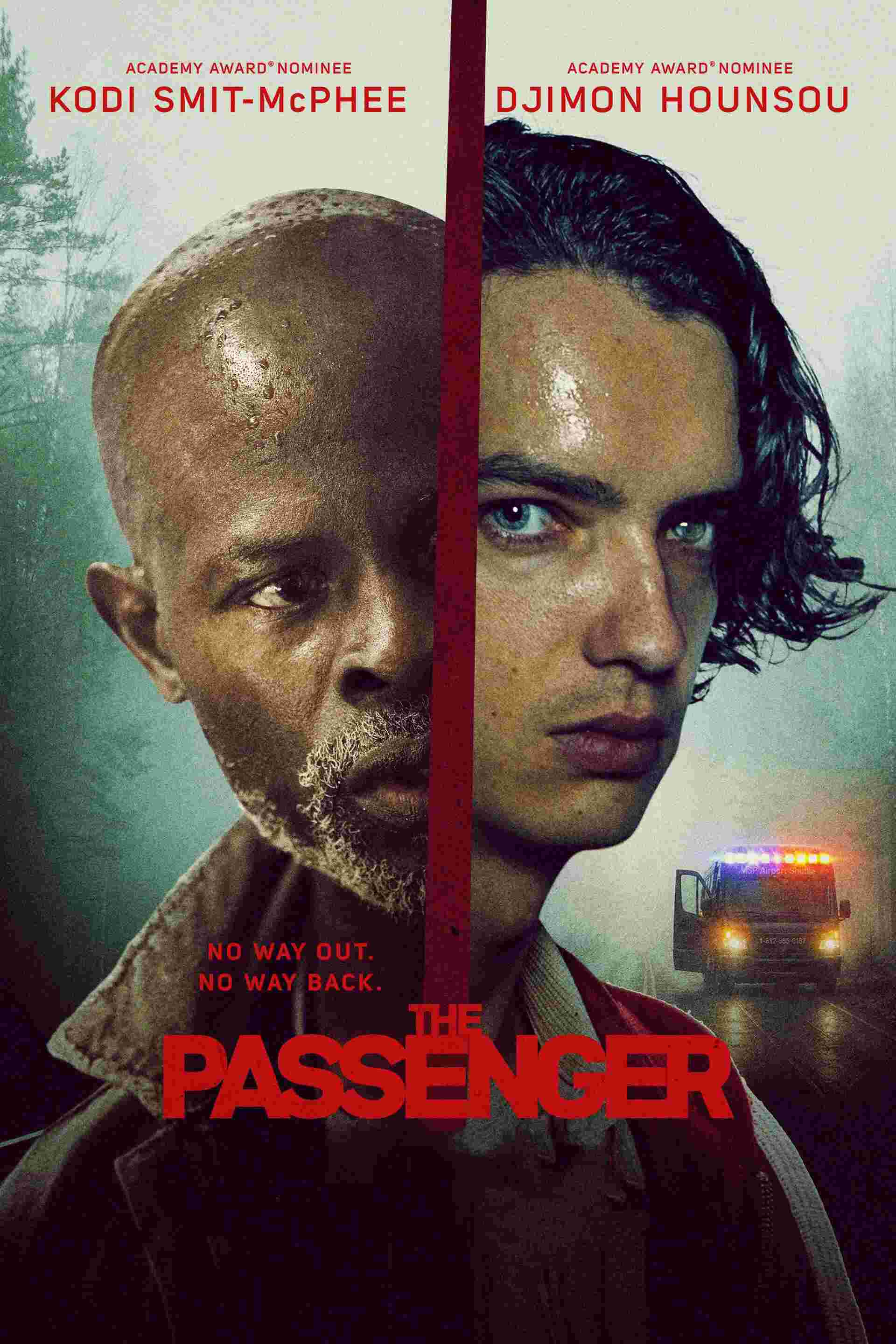 Poster chính thức của phim Phim Giật Gân "Hành Khách" (The Passenger - 2026), với sự tham gia của diễn viên Djimon Hounsou và Kodi Smit-McPhee.