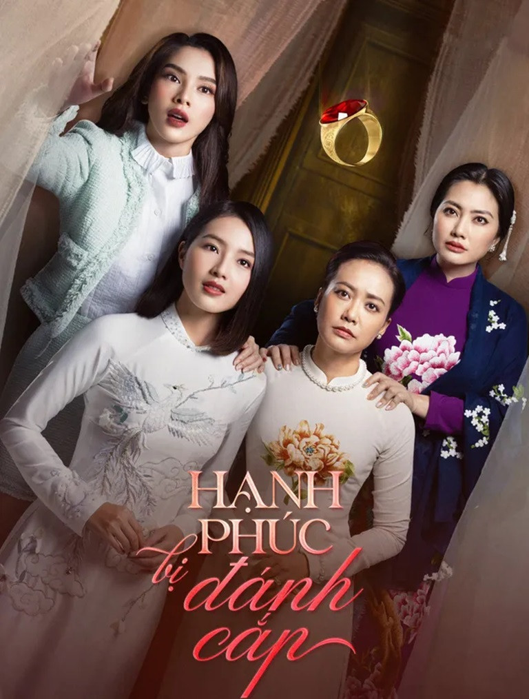 Poster chính thức của phim Phim Tâm Lý, Phim Gia Đình "Hạnh Phúc Bị Đánh Cắp (Phần 1)" (Stolen Happiness - 2024), với sự tham gia của diễn viên Bích Ngọc và Quỳnh Lương.