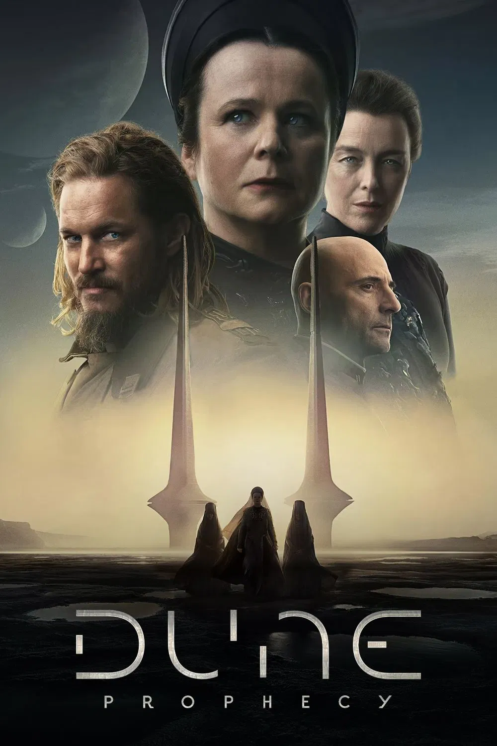 Poster chính thức của phim Phim Viễn Tưởng & Giả Tưởng, Phim Tâm Lý "Hành Tinh Cát: Lời Tiên Tri" (Dune: Prophecy - 2024), với sự tham gia của diễn viên Emily Watson và Olivia Williams.