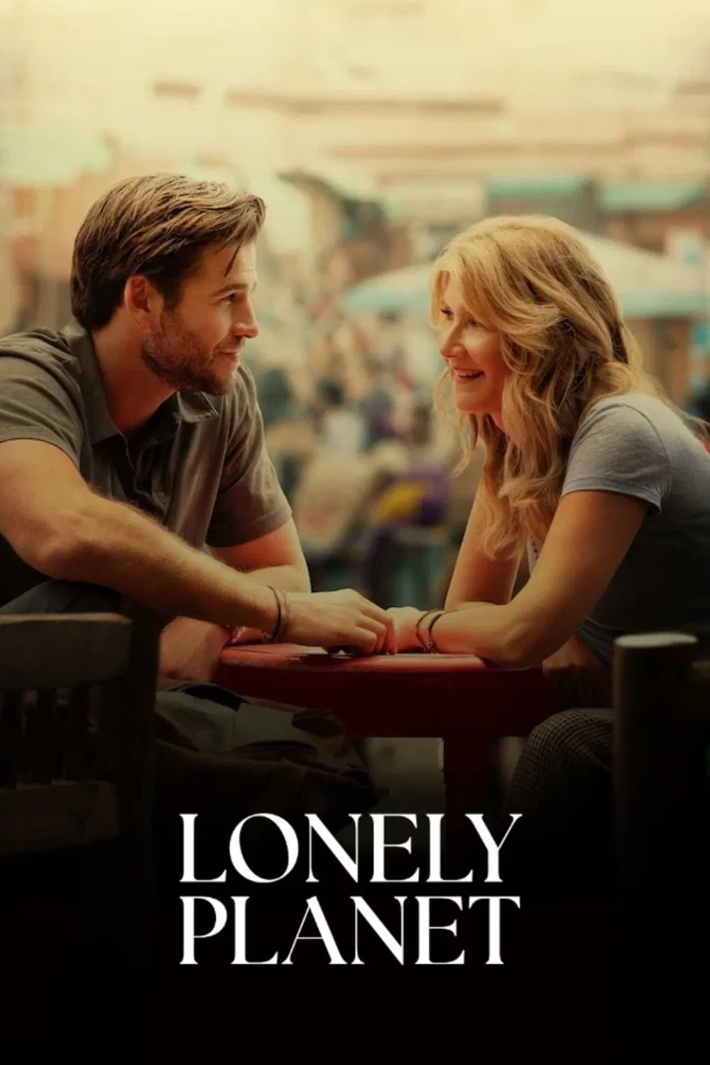 Poster chính thức của phim Phim Tình Cảm, Phim Tâm Lý "Hành tinh cô đơn" (Lonely Planet - 2024), với sự tham gia của diễn viên Laura Dern và Liam Hemsworth.