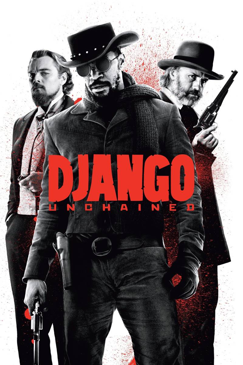 Poster chính thức của phim Phim Tâm Lý, Phim Miền Tây "Hành Trình Django" (Django Unchained - 2012), với sự tham gia của diễn viên Jamie Foxx và Christoph Waltz.