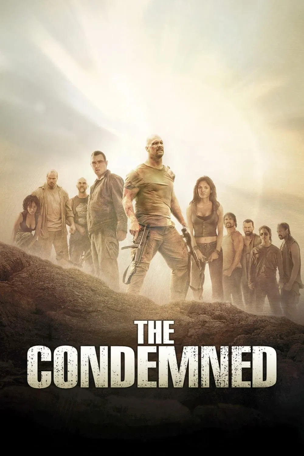 Poster chính thức của phim Phim Hành Động, Phim Giật Gân "Hành trình vượt ngục" (The Condemned - 2007), với sự tham gia của diễn viên Steve Austin và Vinnie Jones.