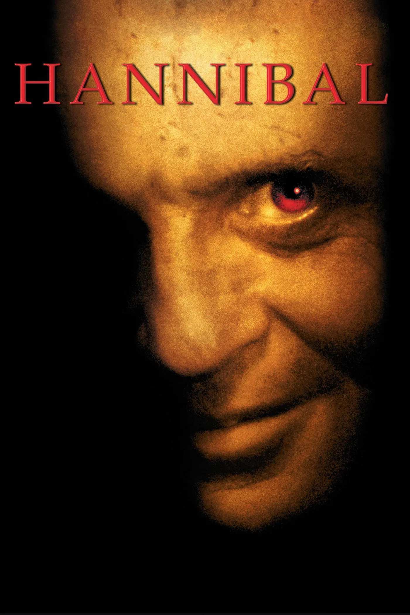 Poster chính thức của phim Phim Hình Sự, Phim Tâm Lý "Hannibal: Kẻ Ăn Thịt Người" (Hannibal - 2001), với sự tham gia của diễn viên Anthony Hopkins và Julianne Moore.