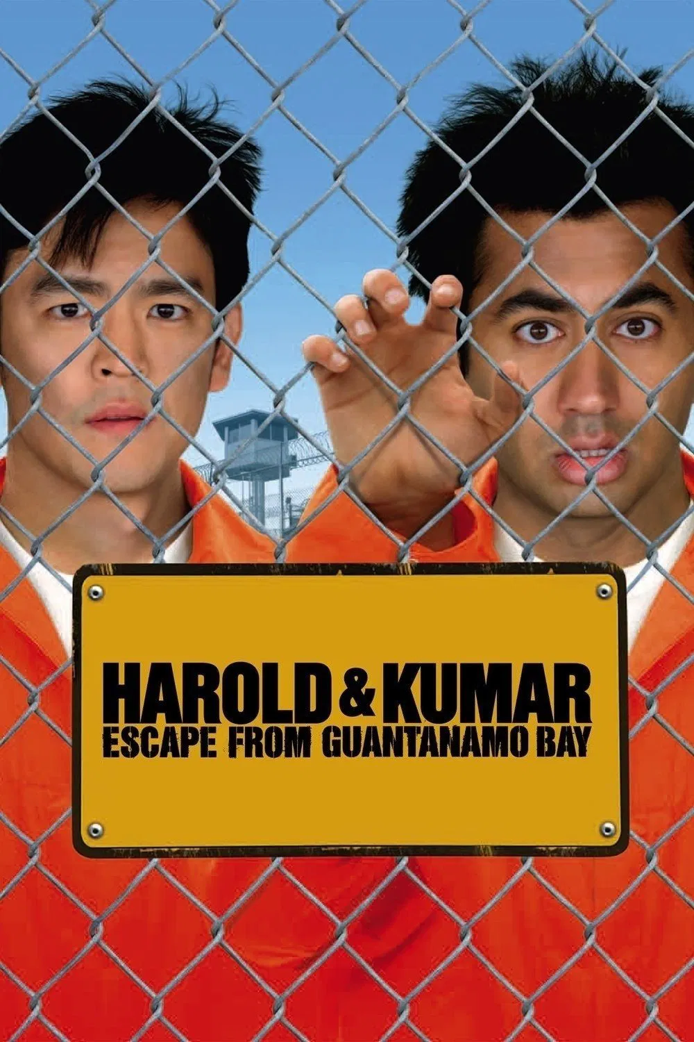 Poster chính thức của phim Phim Hài, Phim Phiêu Lưu "Harold & Kumar Thoát Khỏi Ngục Guantanamo" (Harold & Kumar Escape from Guantanamo Bay - 2008), với sự tham gia của diễn viên John Cho và Kal Penn.