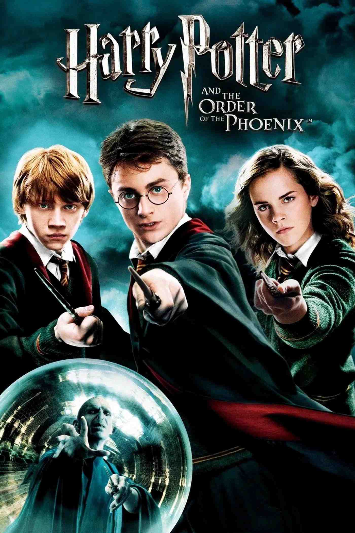 Poster chính thức của phim Phim Phiêu Lưu, Phim Giả Tượng "Harry Potter và Hội Phượng Hoàng" (Harry Potter and the Order of the Phoenix - 2007), với sự tham gia của diễn viên Daniel Radcliffe và Rupert Grint.