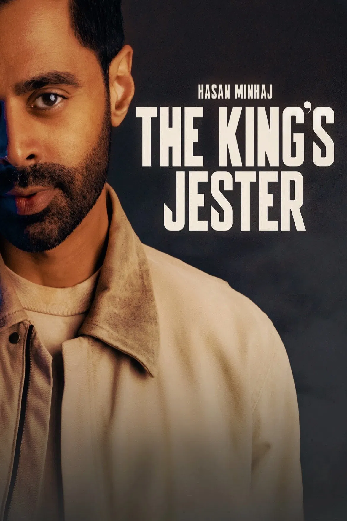 Poster chính thức của phim Phim Hài "Hasan Minhaj: Gã hề của nhà vua" (Hasan Minhaj: The King's Jester - 2022), với sự tham gia của diễn viên Hasan Minhaj.