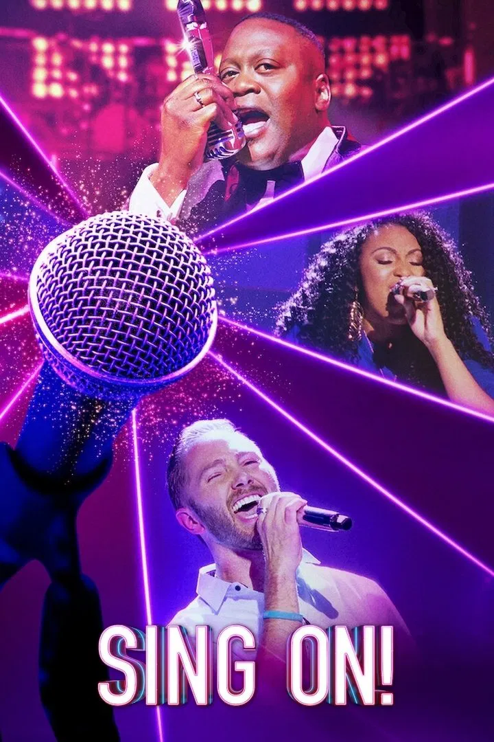 Poster chính thức của phim Truyền Hình Thực Tế "Hát lên! Mỹ" (Sing On! - 2020), với sự tham gia của diễn viên Tituss Burgess.