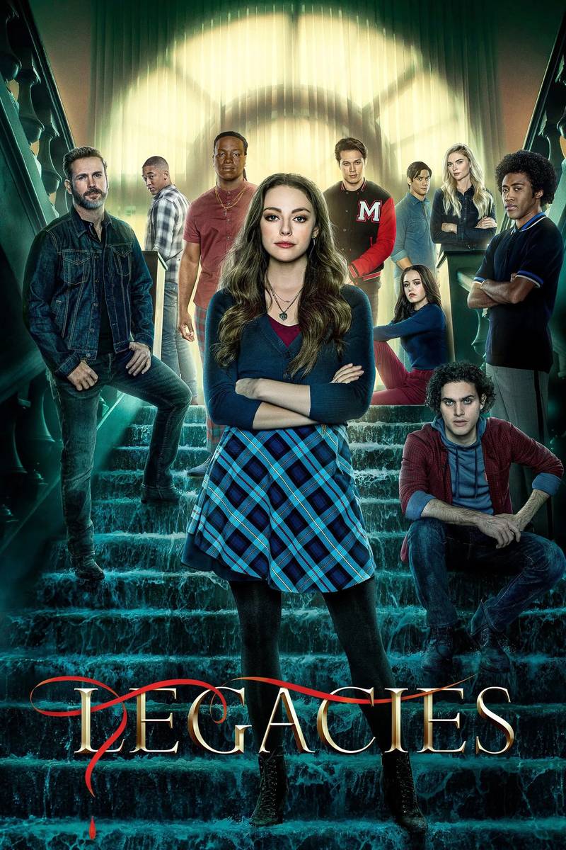 Poster chính thức của phim Phim Viễn Tưởng & Giả Tưởng, Phim Tâm Lý "Hậu Duệ (Phần 1)" (Legacies - 2018), với sự tham gia của diễn viên Danielle Rose Russell và Aria Shahghasemi.