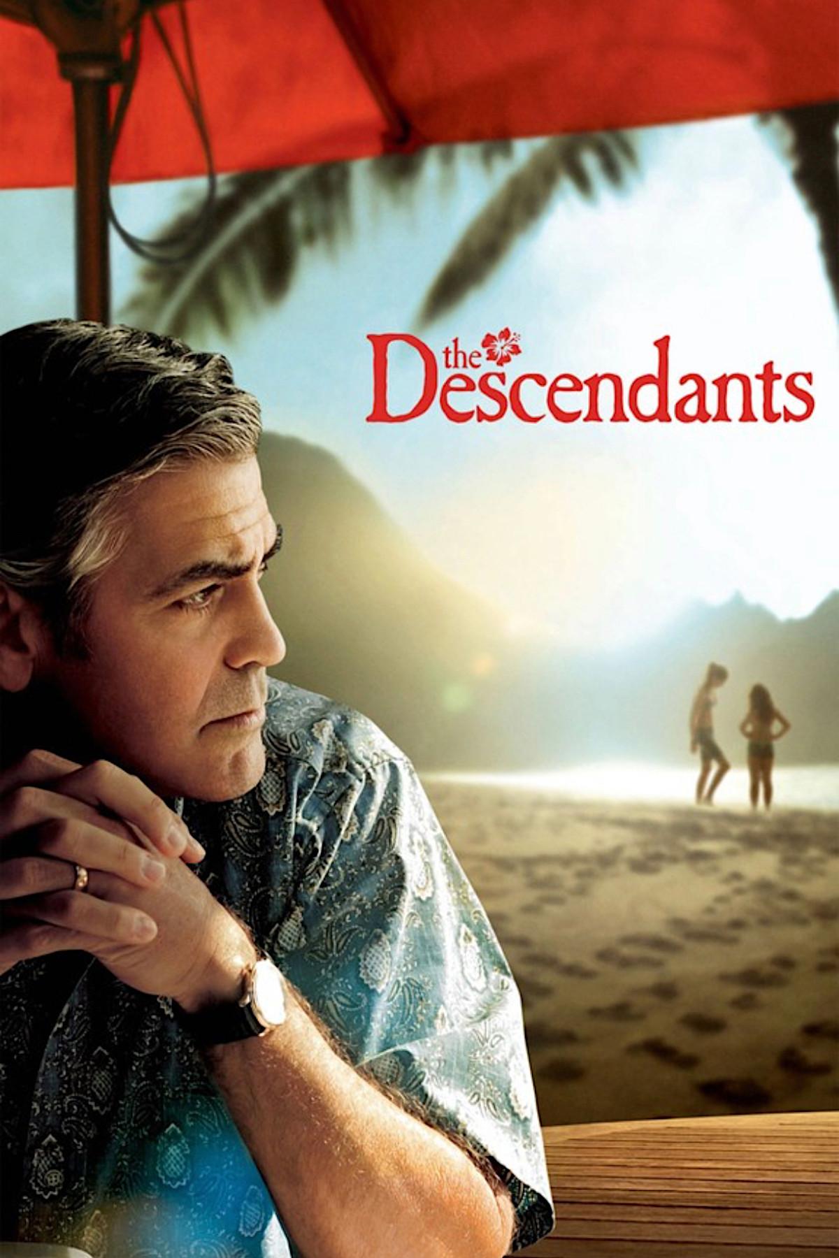 Poster chính thức của phim Phim Hài, Phim Tâm Lý "Hậu Duệ" (The Descendants - 2011), với sự tham gia của diễn viên George Clooney và Shailene Woodley.