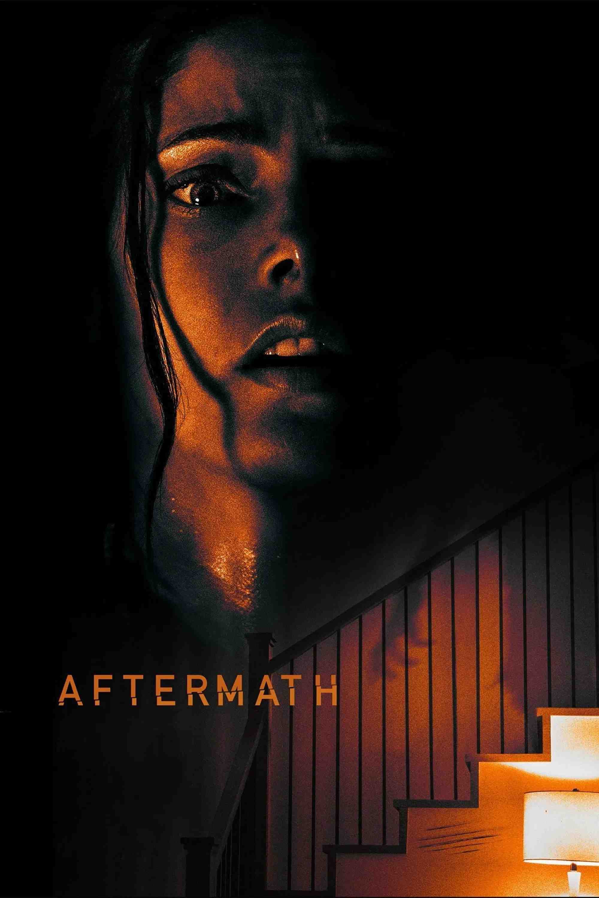 Poster chính thức của phim Phim Kinh Dị, Phim Hình Sự "Hậu Quả" (Aftermath - 2021), với sự tham gia của diễn viên Ashley Greene và Shawn Ashmore.