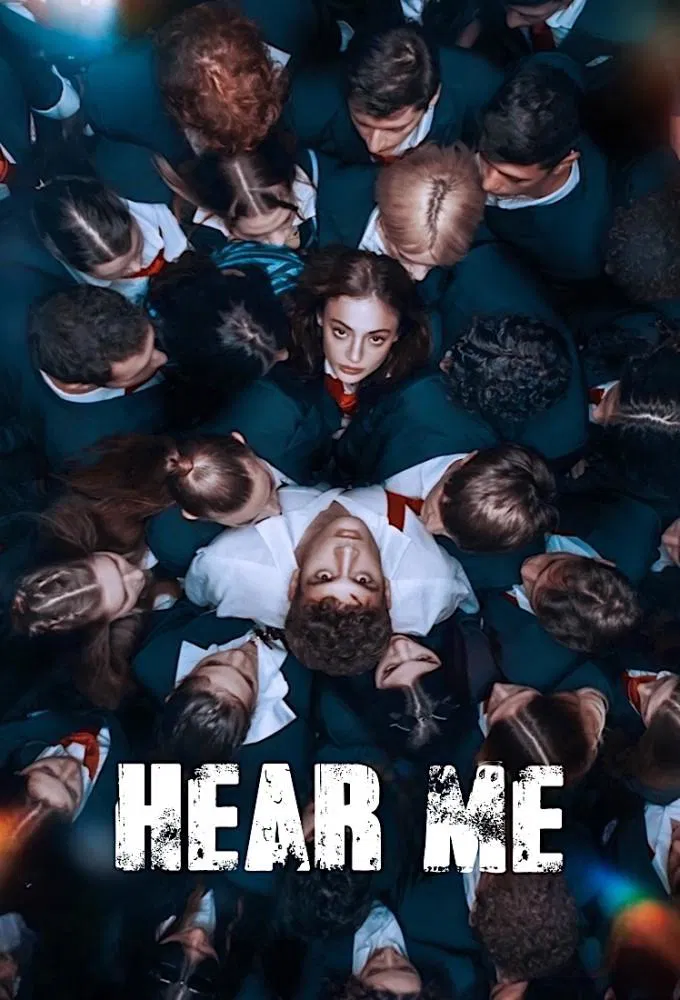 Poster chính thức của phim Phim Tâm Lý "Hãy Lắng Nghe Tôi" (Hear Me - 2022), với sự tham gia của diễn viên Rabia Soytürk và Caner Topçu.