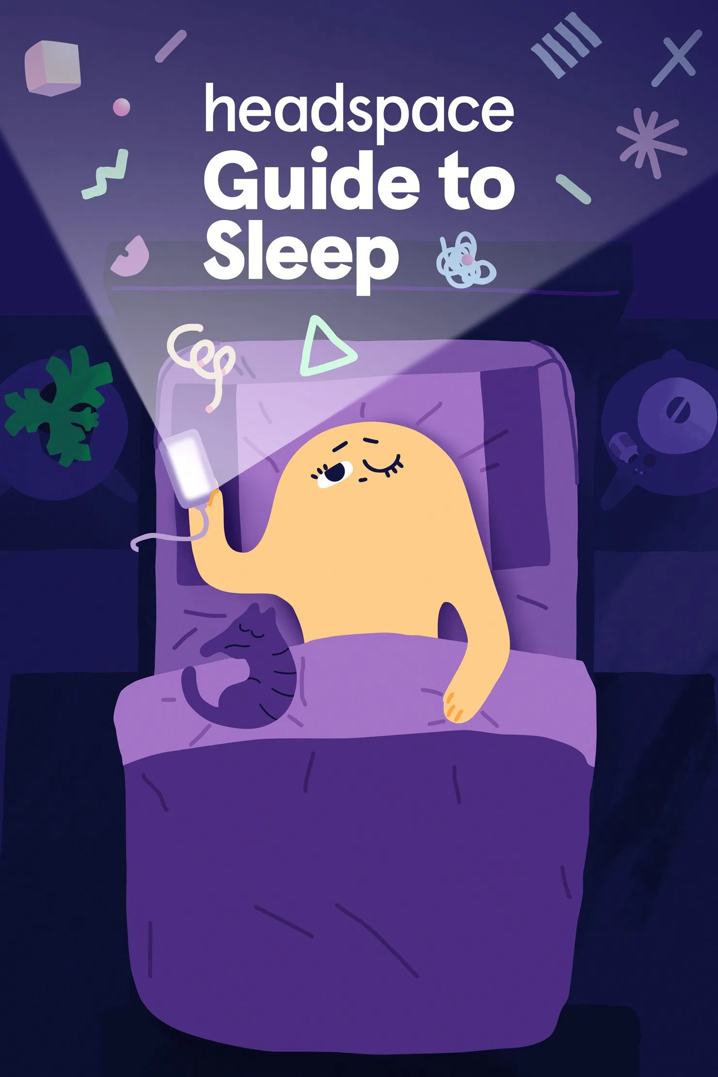 Poster chính thức của phim Phim Tài Liệu, Phim Hoạt Hình "Headspace: Hướng dẫn ngủ" (Headspace Guide to Sleep - 2021), với sự tham gia của diễn viên Evelyn Lewis Prieto.