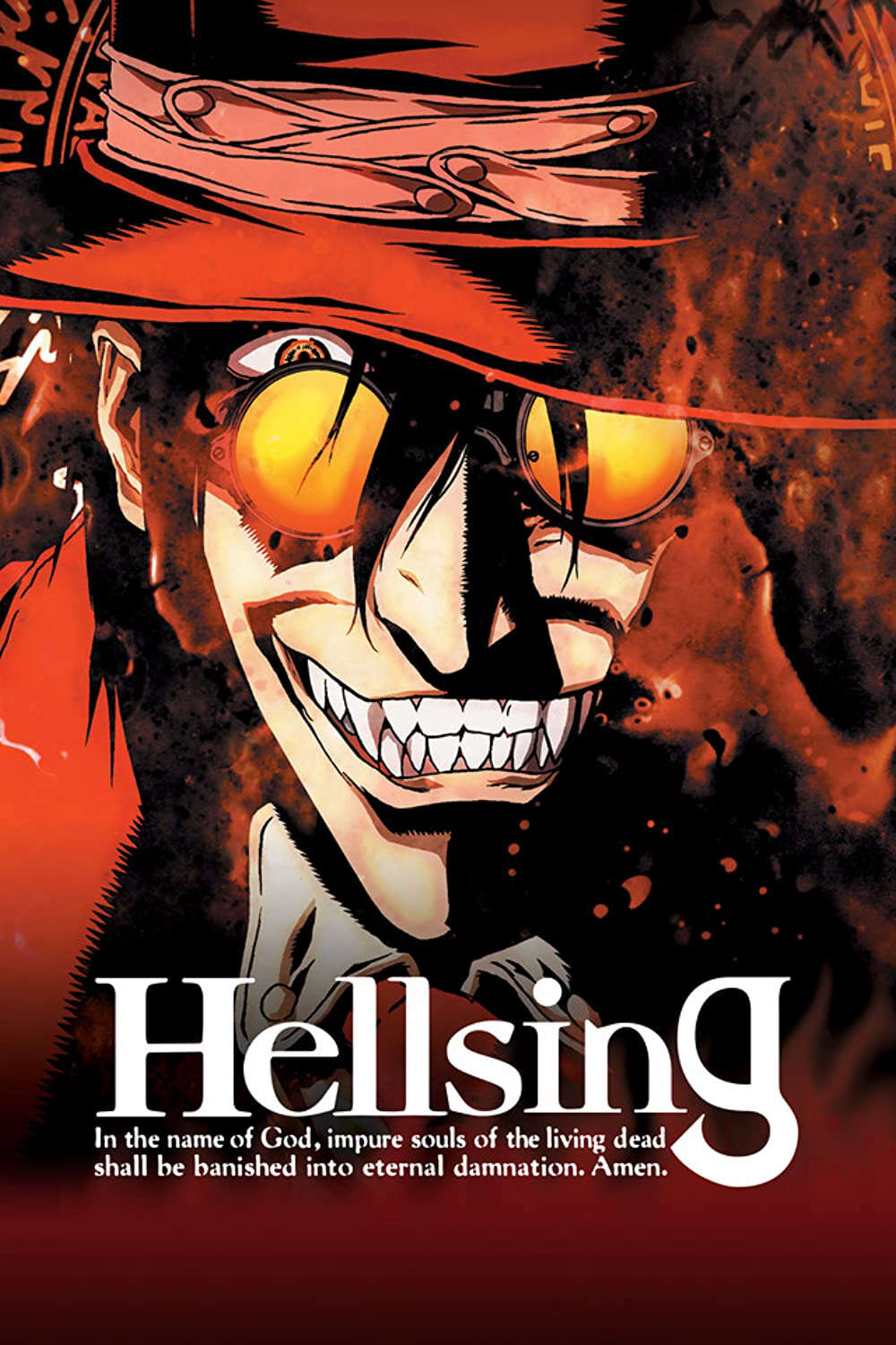 Poster chính thức của phim Phim Hành Động & Phiêu Lưu, Phim Hoạt Hình "Hellsing" (Hellsing - 2001), với sự tham gia của diễn viên Jouji Nakata và Fumiko Orikasa.