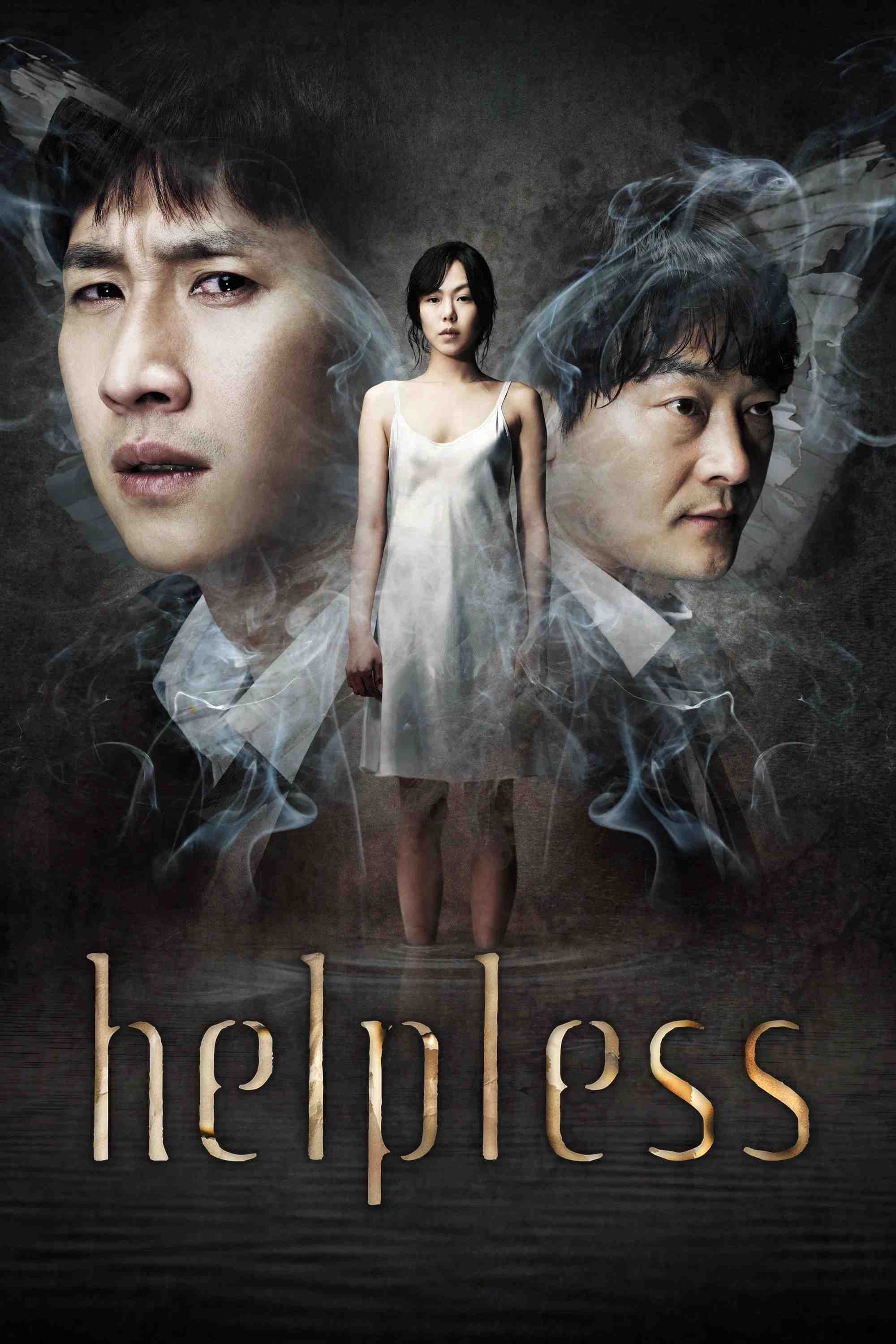 Poster chính thức của phim Phim Bí Ẩn, Phim Giật Gân "Helpless" (Helpless - 2012), với sự tham gia của diễn viên Kim Min-hee và Lee Sun-kyun.