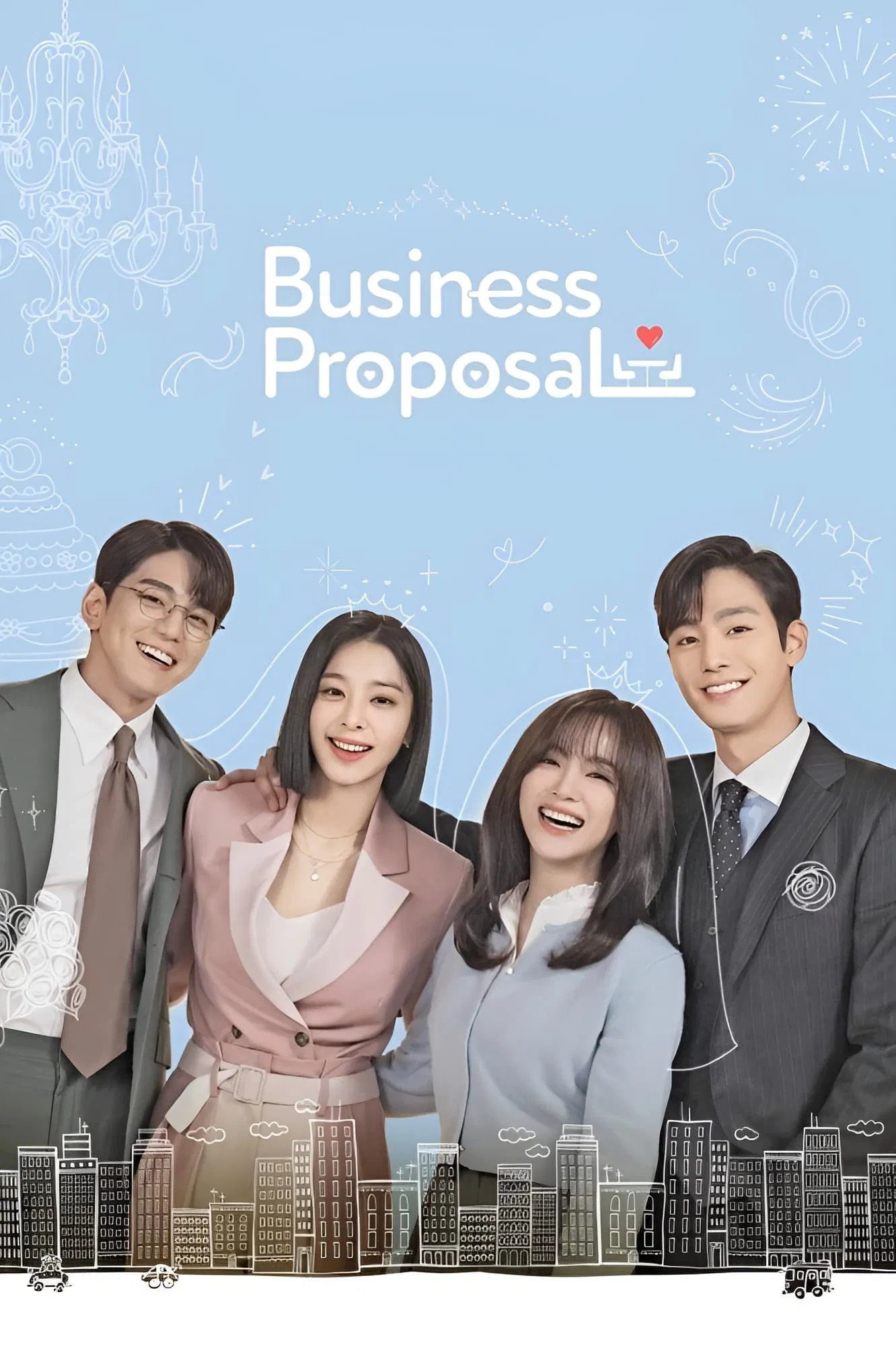 Poster chính thức của phim Phim Hài, Phim Tâm Lý "Hẹn Hò Chốn Công Sở" (Business Proposal - 2022), với sự tham gia của diễn viên Ahn Hyo Seop và Kim Se-jeong.
