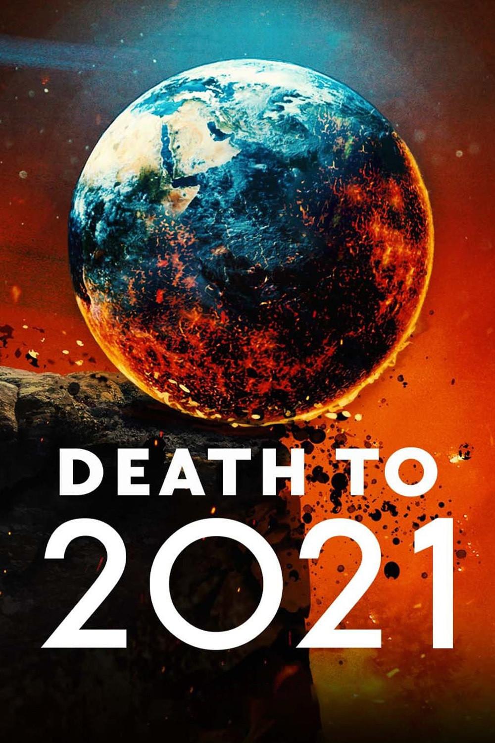 Poster chính thức của phim Phim Hài "Hẹn không gặp lại, 2021" (Death to 2021 - 2021), với sự tham gia của diễn viên Hugh Grant và Joe Keery.