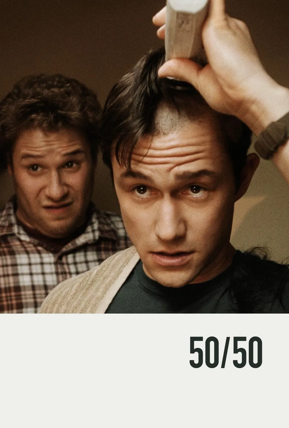 Poster chính thức của phim Phim Hài, Phim Tâm Lý "Hên Xui" (50/50 - 2011), với sự tham gia của diễn viên Joseph Gordon-Levitt và Seth Rogen.