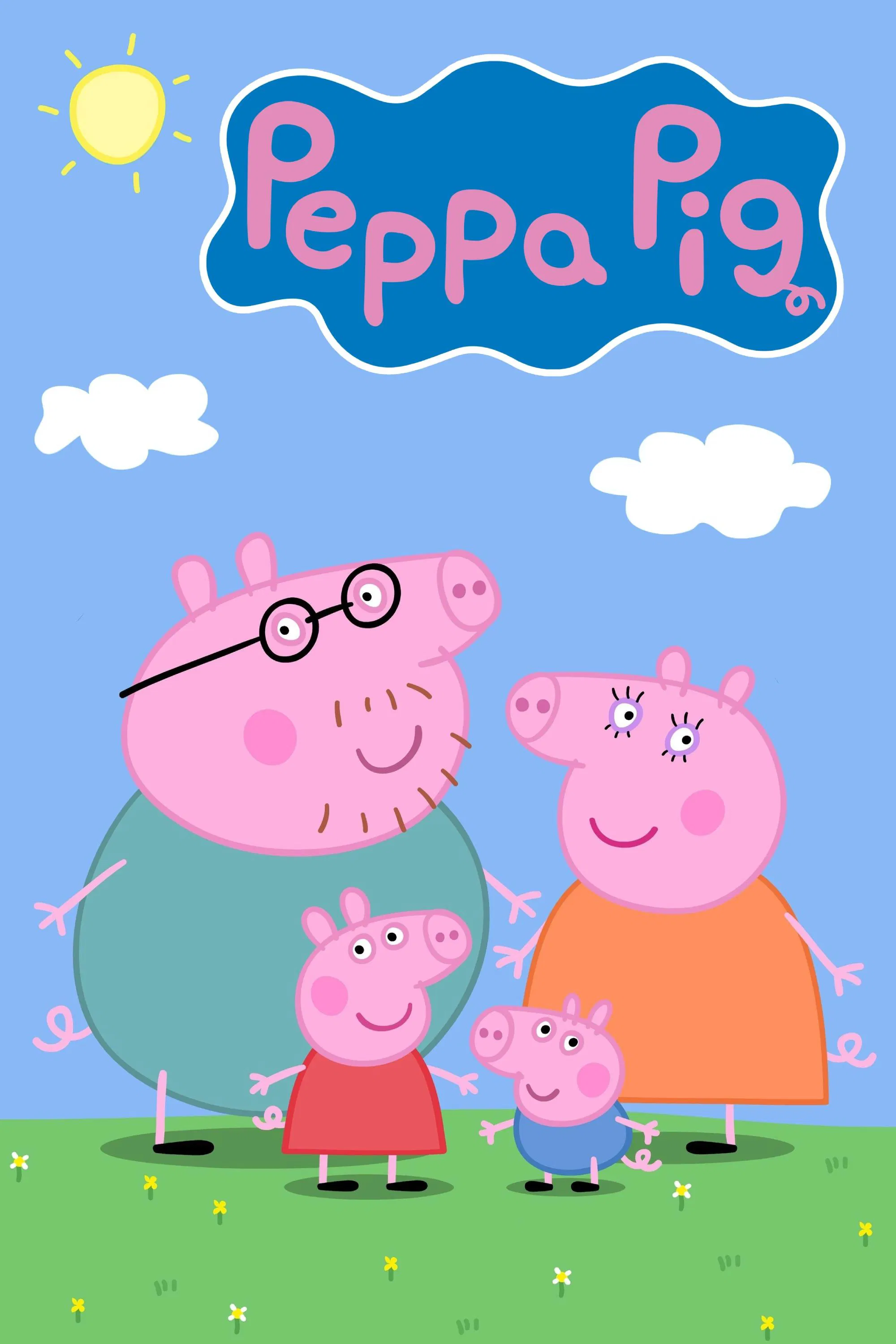Poster chính thức của phim Phim Hoạt Hình, Phim Thiếu Nhi "Heo Peppa (Phần 2)" (Peppa Pig - 2004), với sự tham gia của diễn viên John Sparkes và Amelie Bea Smith.