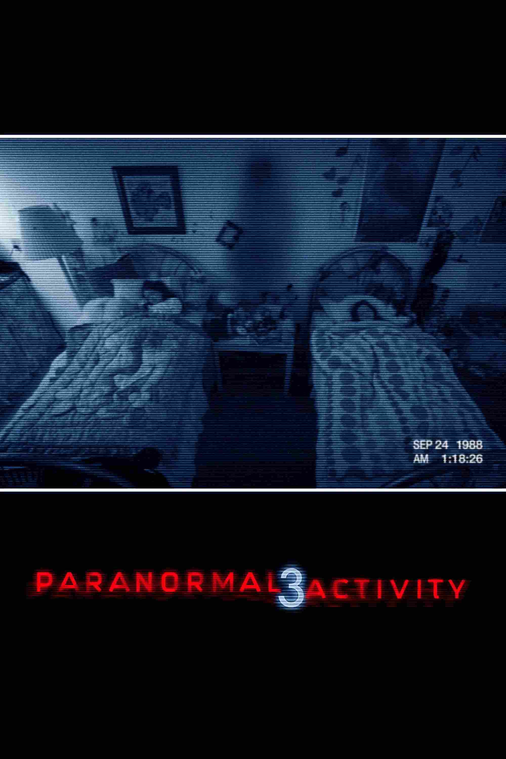 Poster chính thức của phim Phim Kinh Dị, Phim Bí Ẩn "Hiện Tượng Siêu Nhiên 3" (Paranormal Activity 3 - 2011), với sự tham gia của diễn viên Katie Featherston và Sprague Grayden.