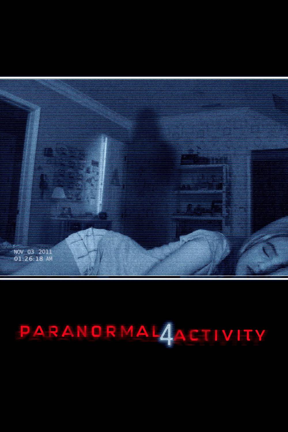 Poster chính thức của phim Phim Kinh Dị "Hiện Tượng Siêu Nhiên 4" (Paranormal Activity 4 - 2012), với sự tham gia của diễn viên Katie Featherston và Kathryn Newton.