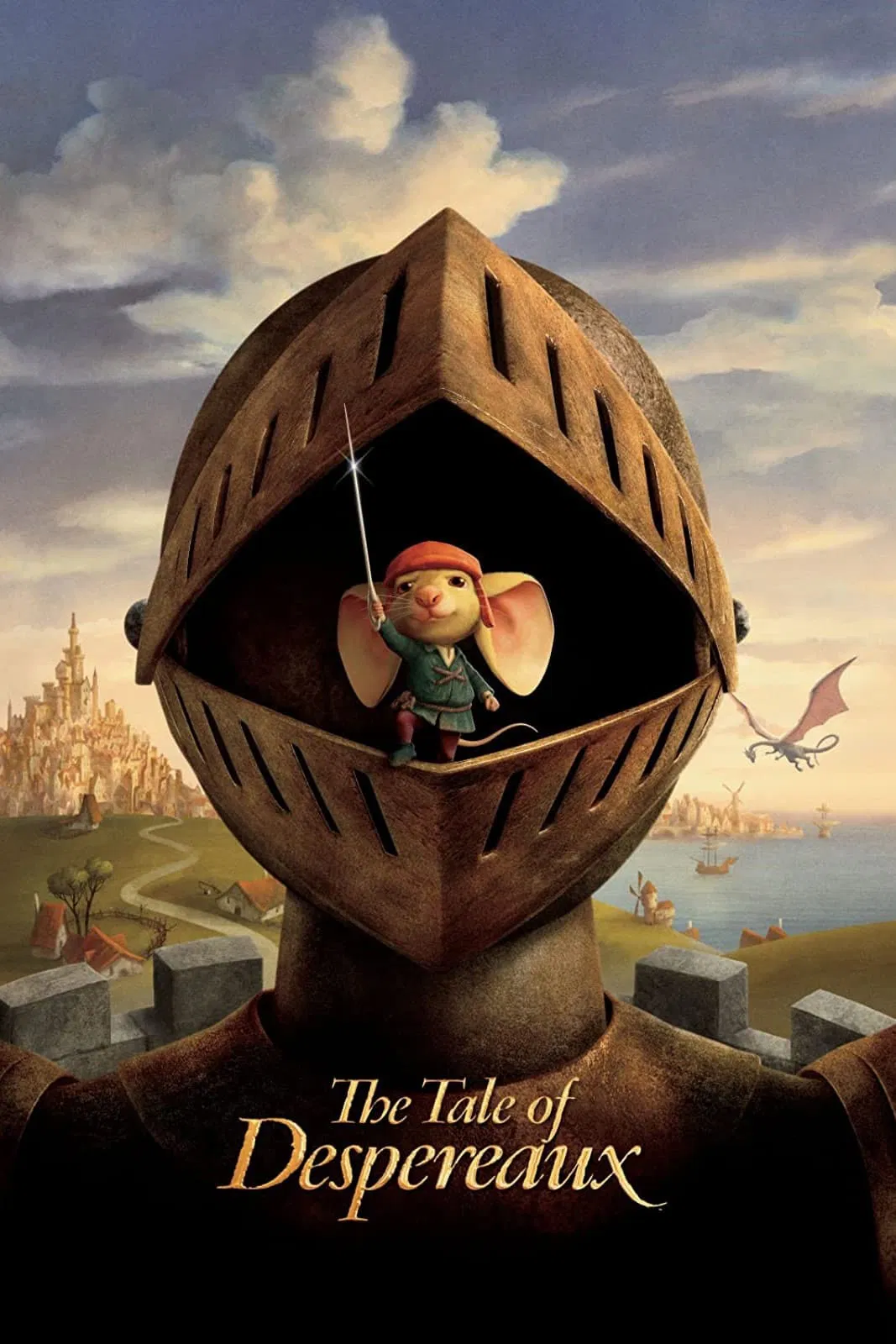 Poster chính thức của phim Phim Phiêu Lưu, Phim Hoạt Hình "Hiệp Sĩ Chuột" (The Tale of Despereaux - 2008), với sự tham gia của diễn viên Matthew Broderick và Dustin Hoffman.